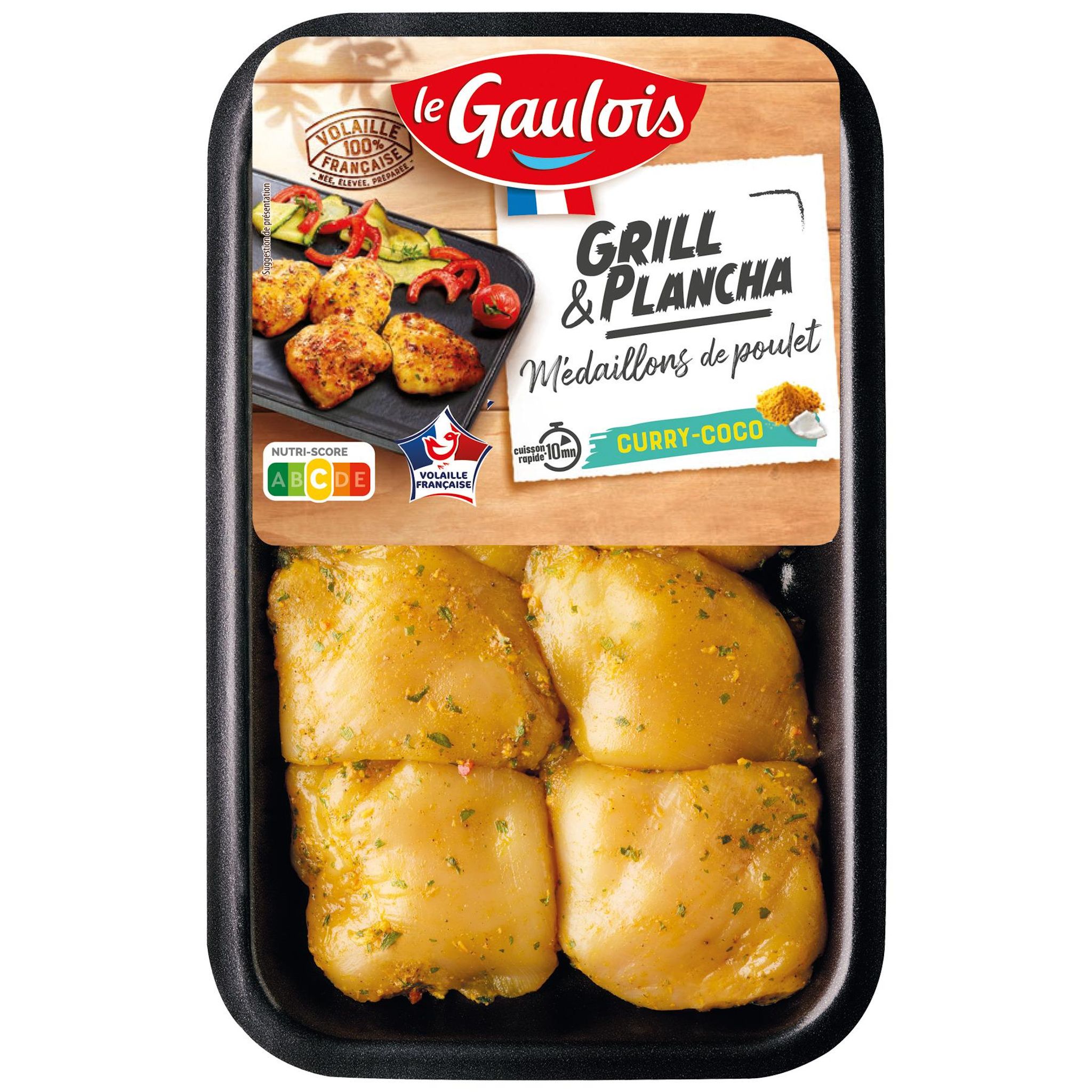 LE GAULOIS Médaillons de poulet curry-coco 300g