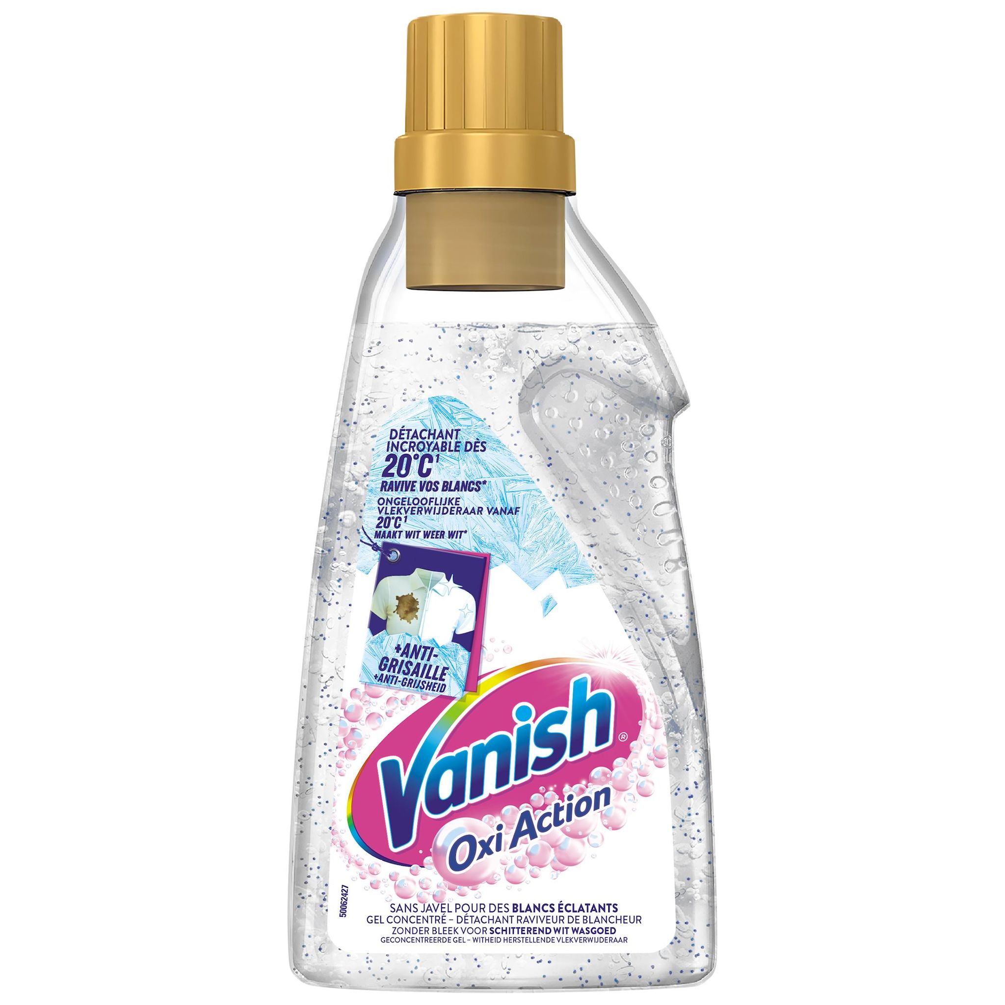 VANISH Gel détachant liquide raviveur de blancheur 750ml