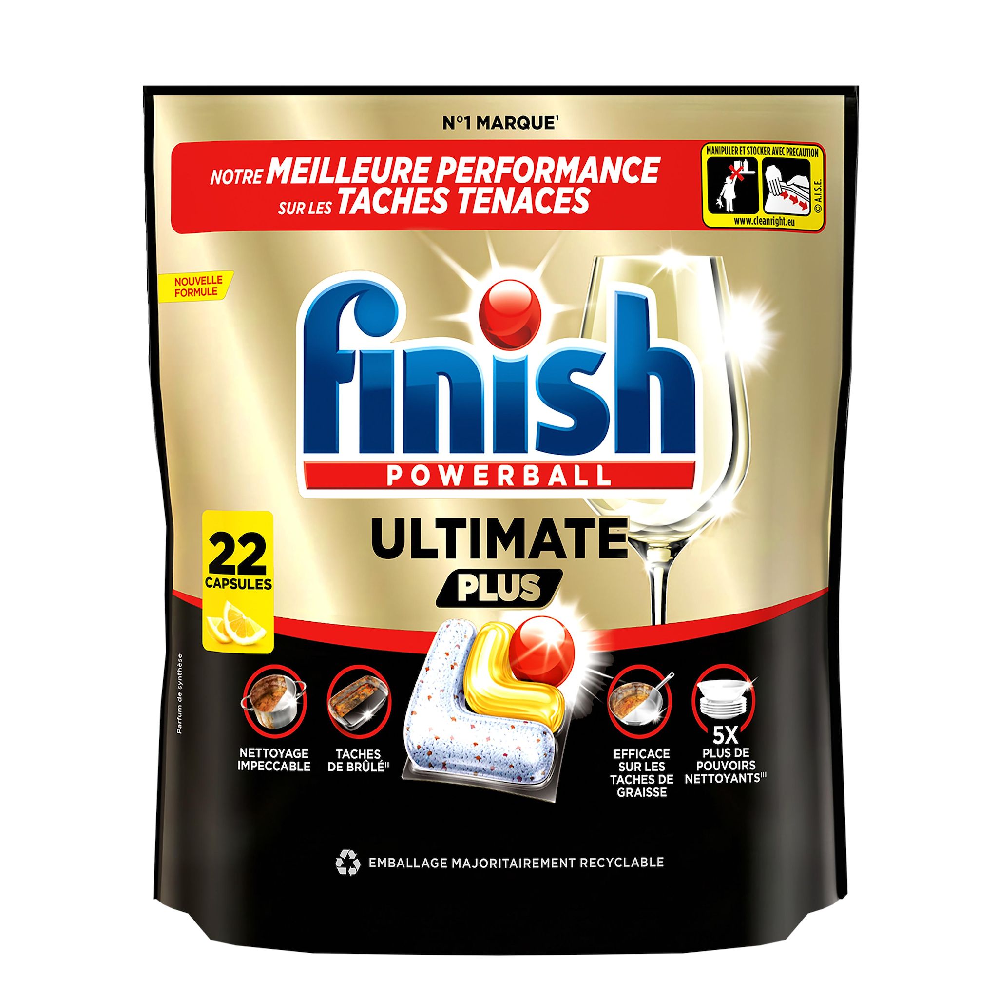 FINISH Ultimate plus citron technologie cyclesync tout en 1 268g