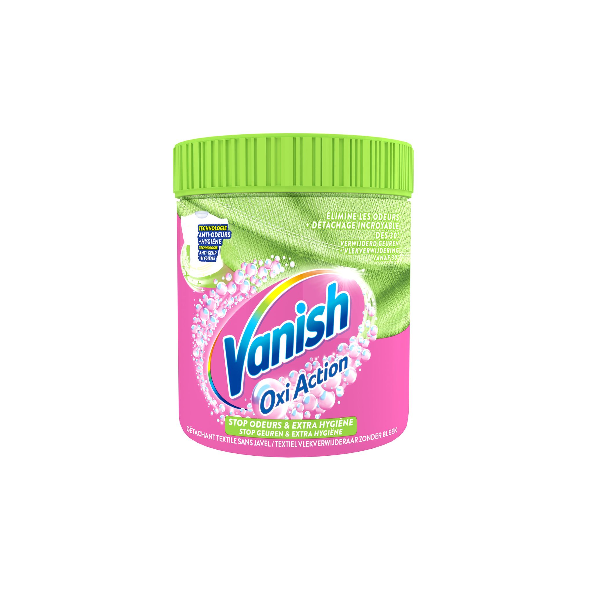 VANISH Détachant poudre stop odeurs extra hygiène 520g
