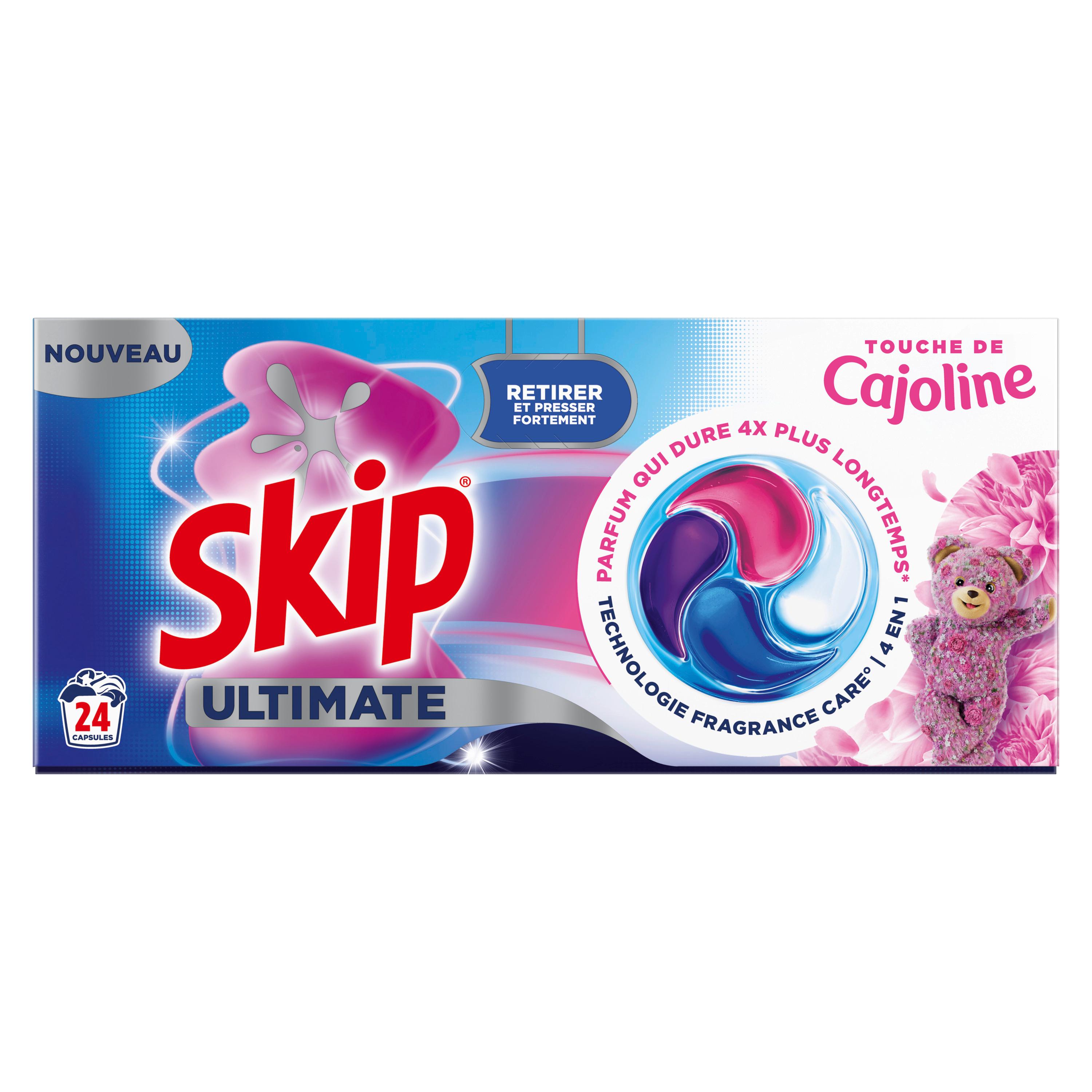 Voir la diapositive 3 : SKIP Lessive Capsules Ultimate 4en1 Touche de Cajoline 24 lavages 24 doses