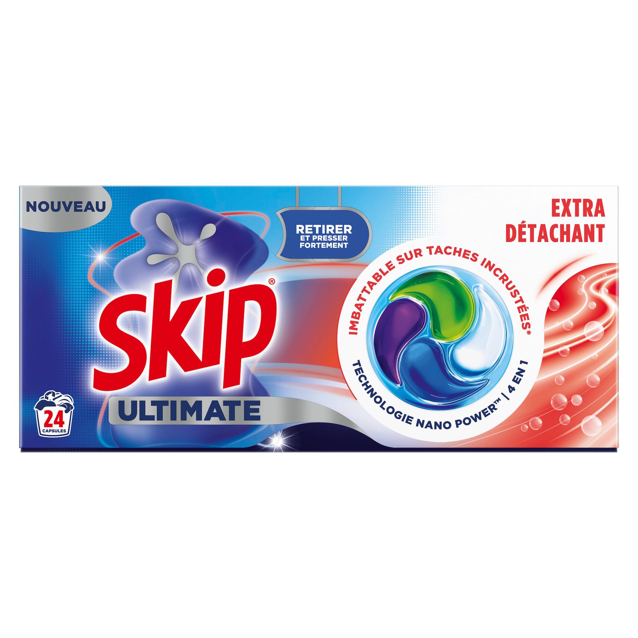 SKIP Lessive capsules extra 24 lavages 24 doses
