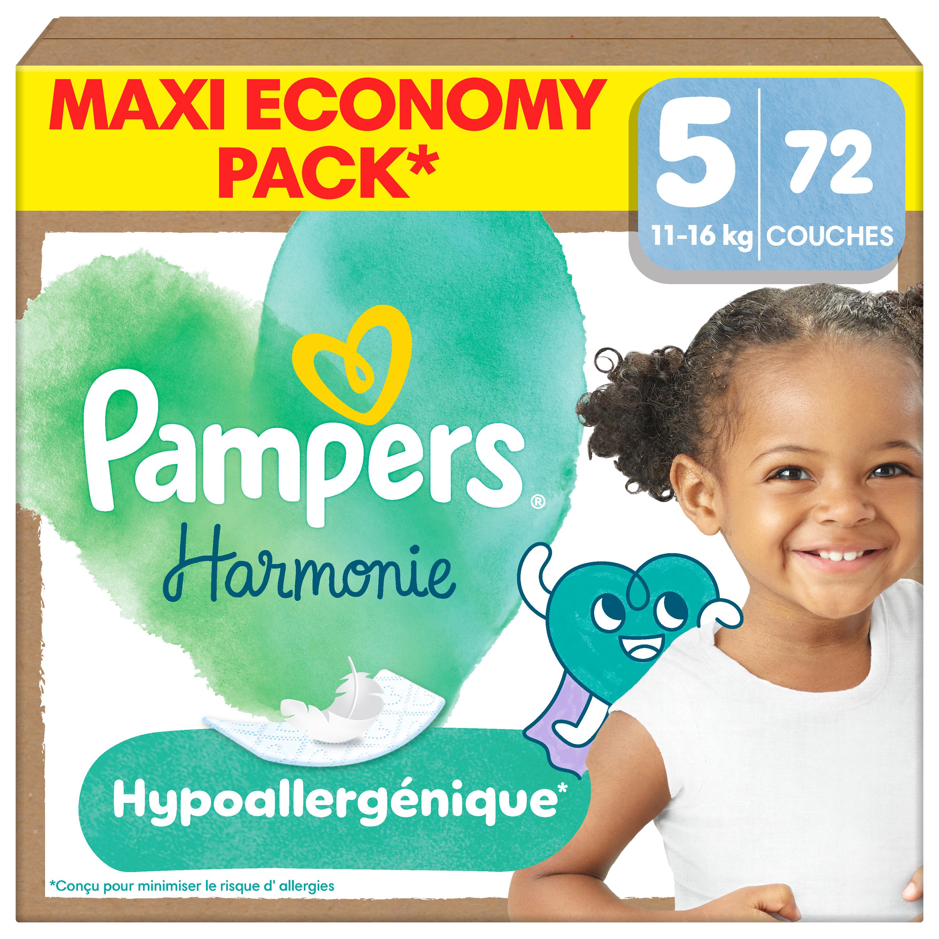 PAMPERS Harmonie couches taille 5 (11-16kg) 72 couches