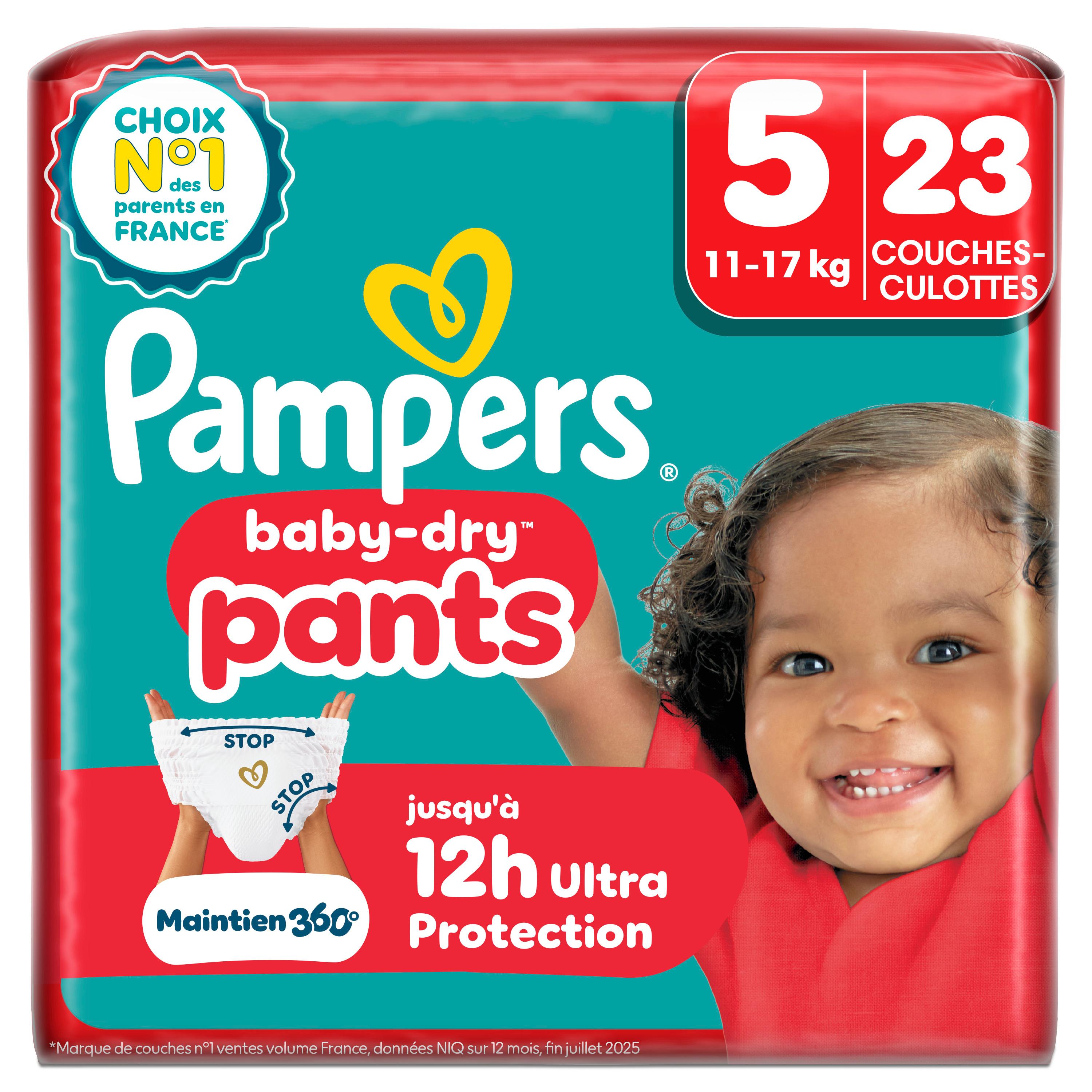 PAMPERS Baby Dry couches-culottes taille 5 (11-17kg) 23 couches-culottes