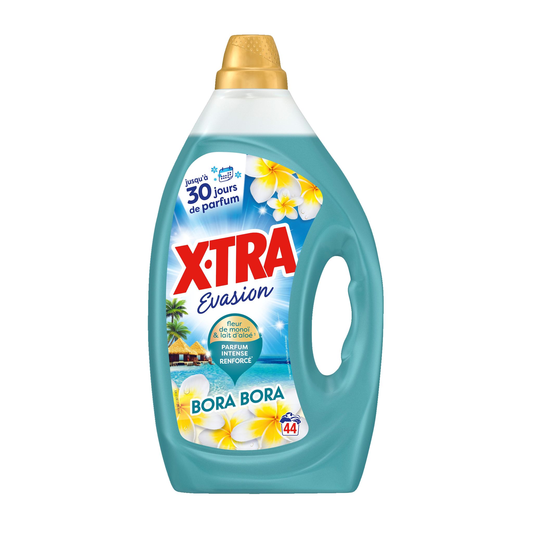 X-TRA Lessive liquide evasion bora bora 1,98l