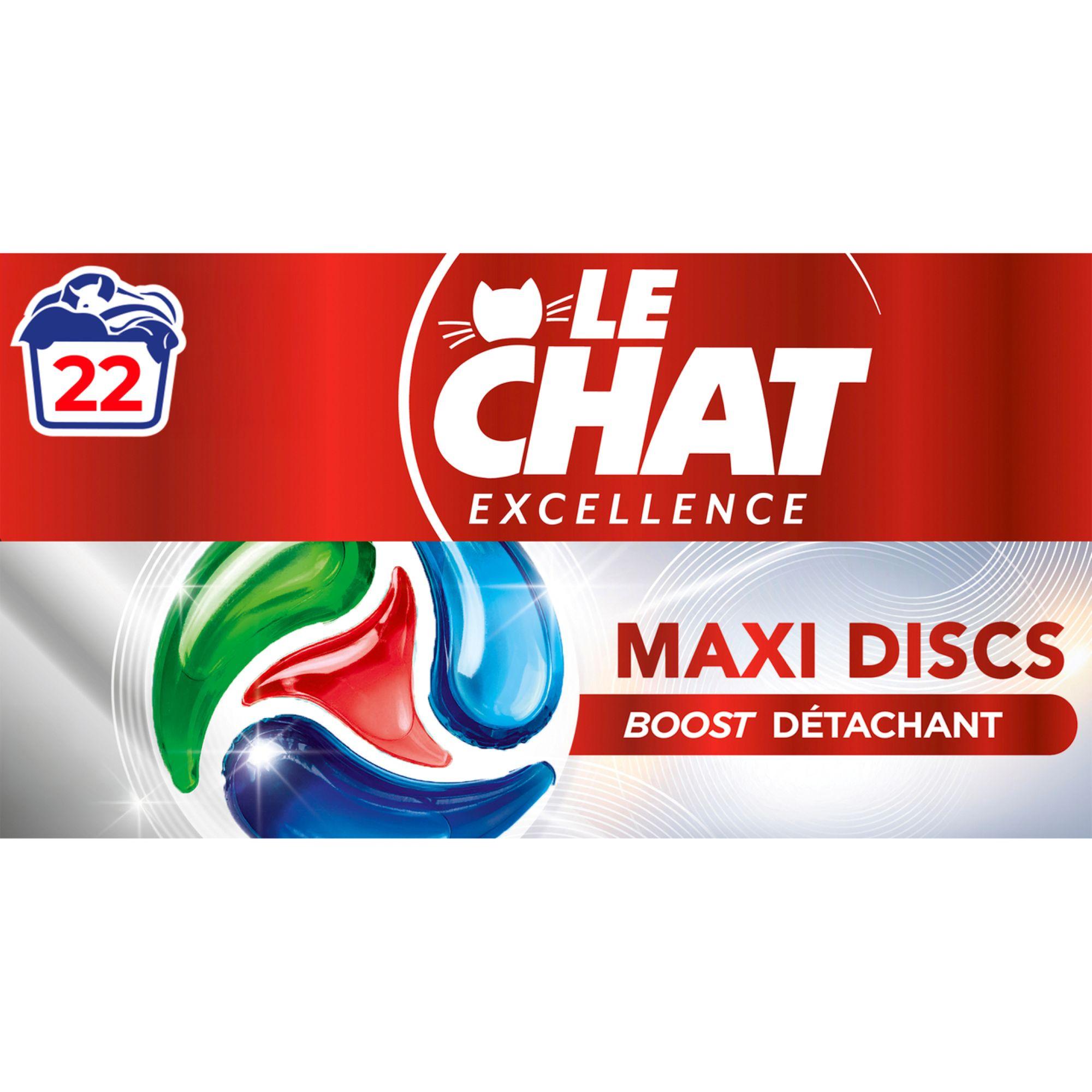 LE CHAT Excellence lessive capsules boost detachant 22 lavages 22 doses