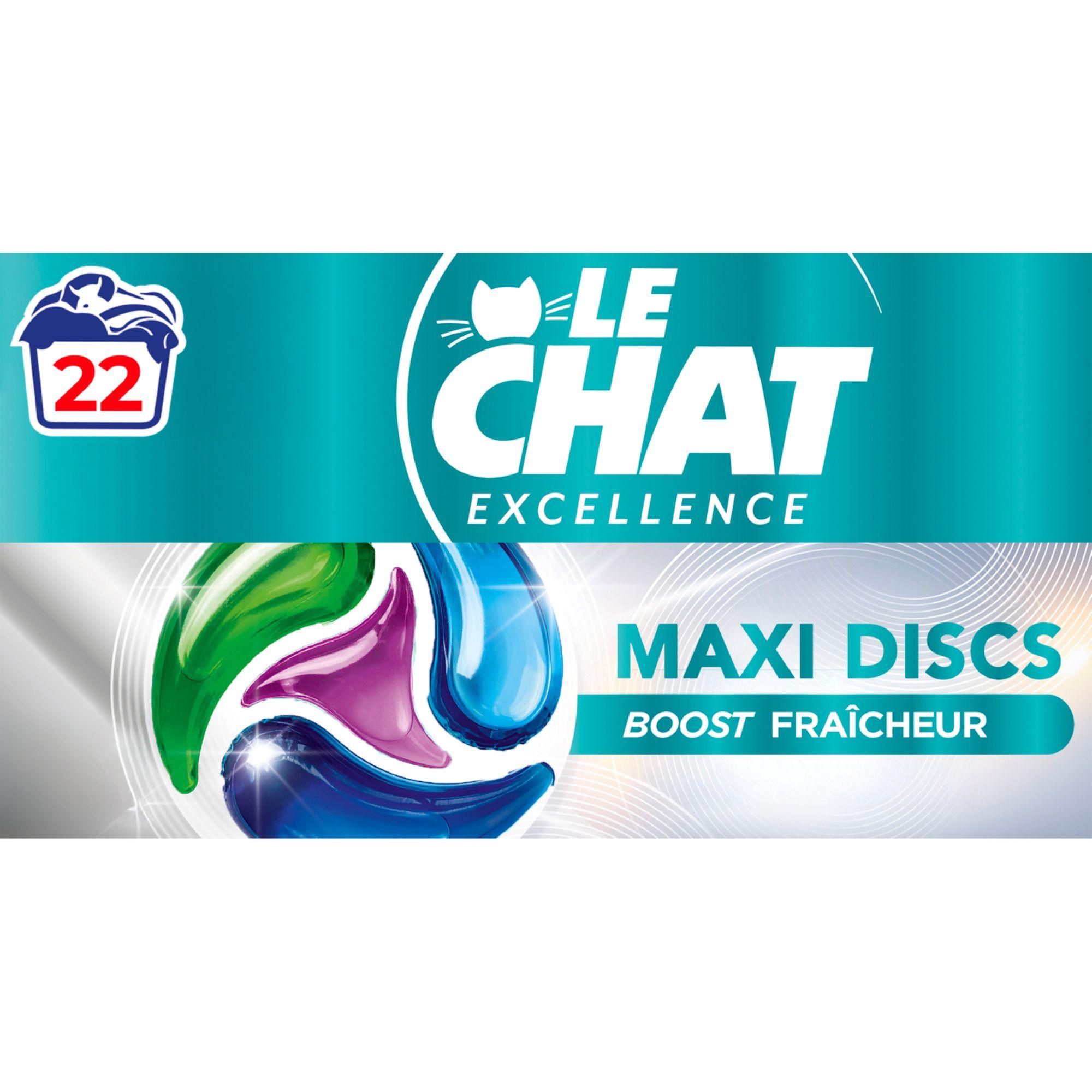 LE CHAT Excellence lessive capsules boost fraicheur 22 lavages 22 doses