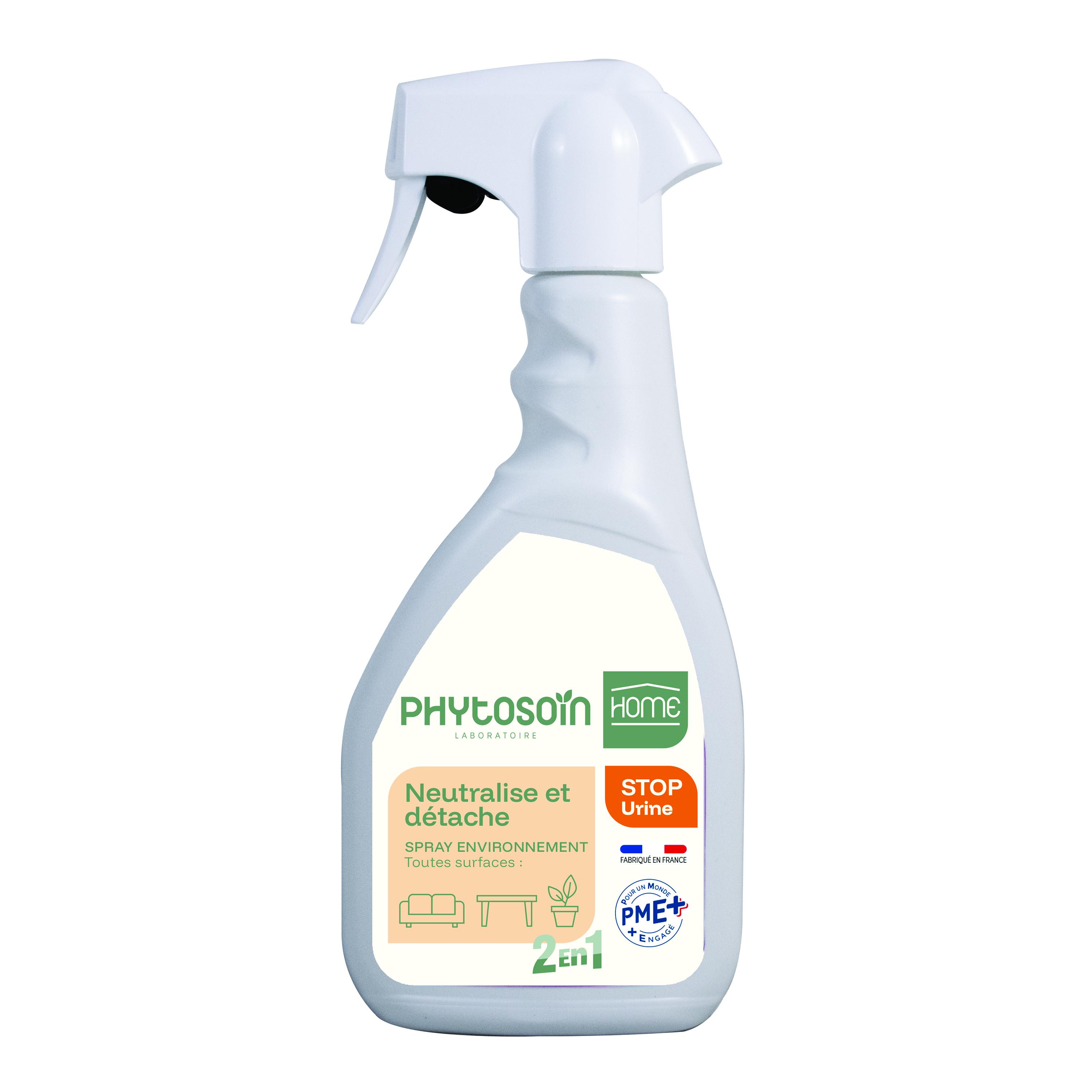 PHYTOSOIN Spray nettoyant contre les tâches d'urine et odeurs toutes surfaces 500ml