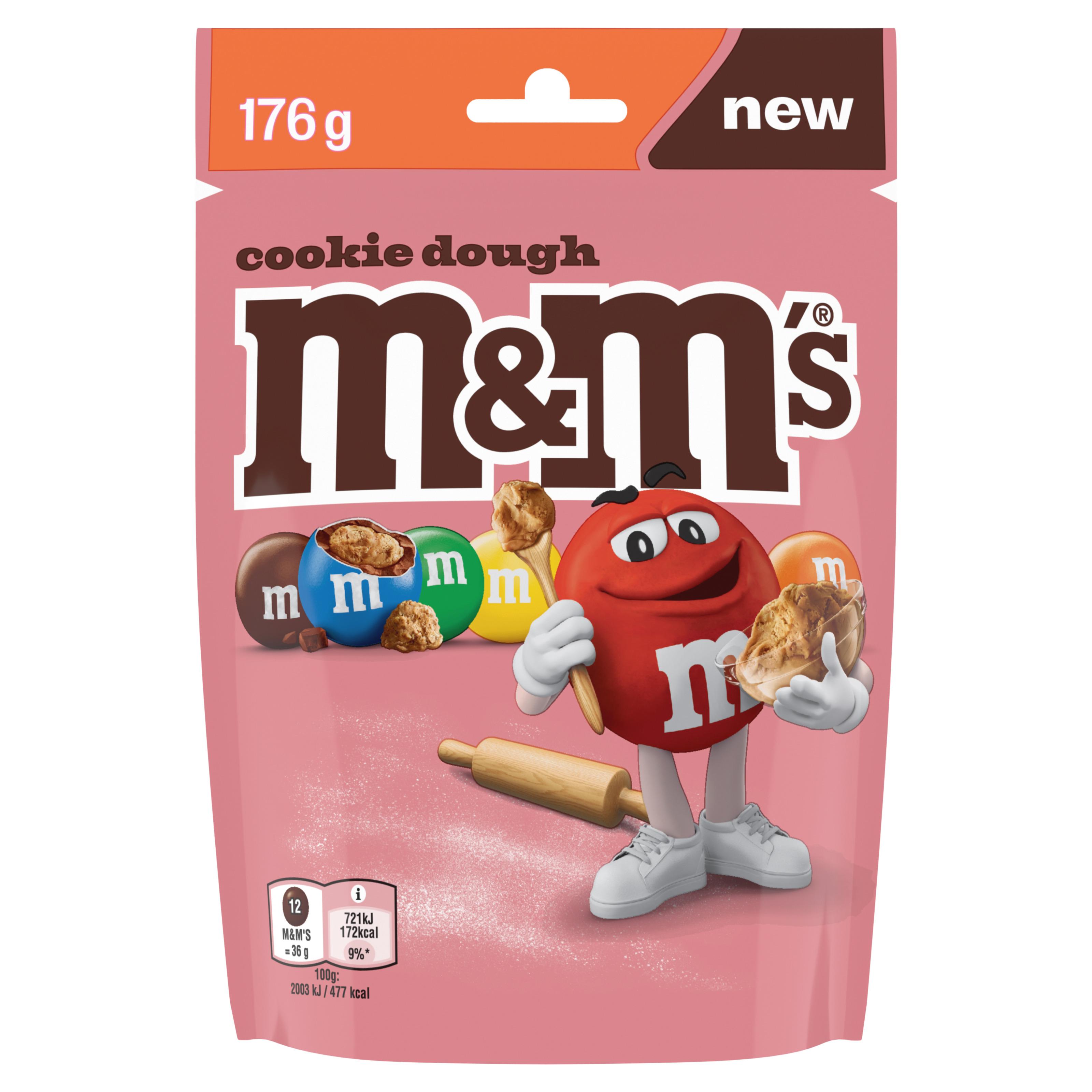 M&M'S Bonbons chocolatés au lait avec un cœur de pâte à cookie 176g