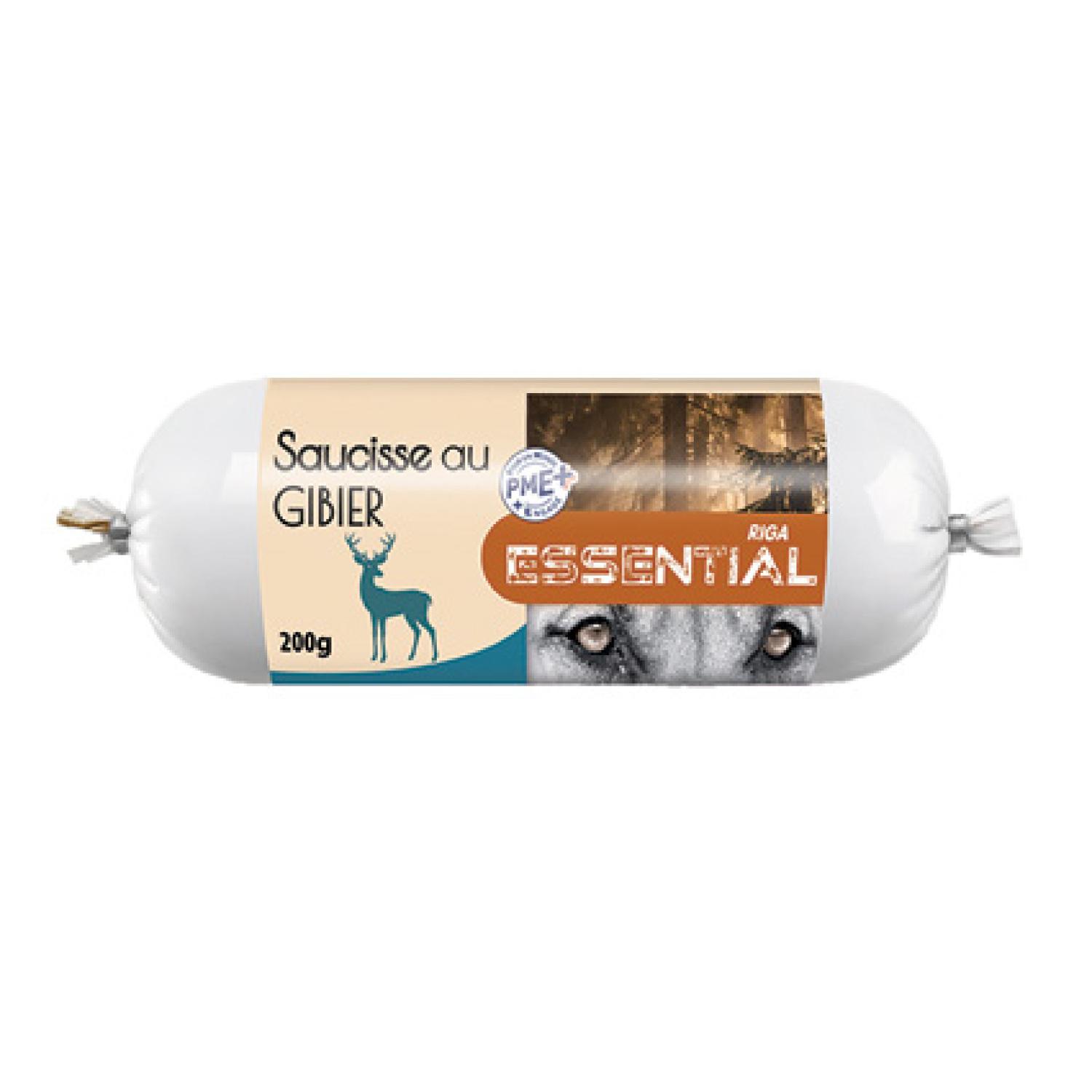 RIGA Essential Saucisse au gibier pour chien 200g