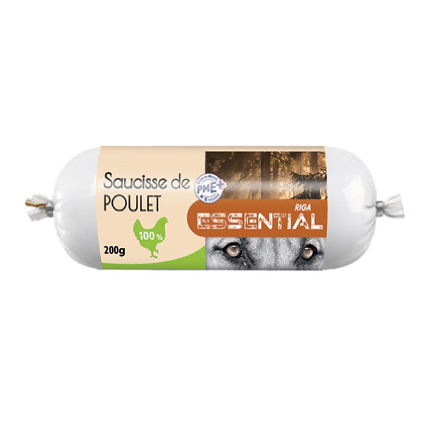 RIGA Essential Saucisse de poulet pour chien 200g