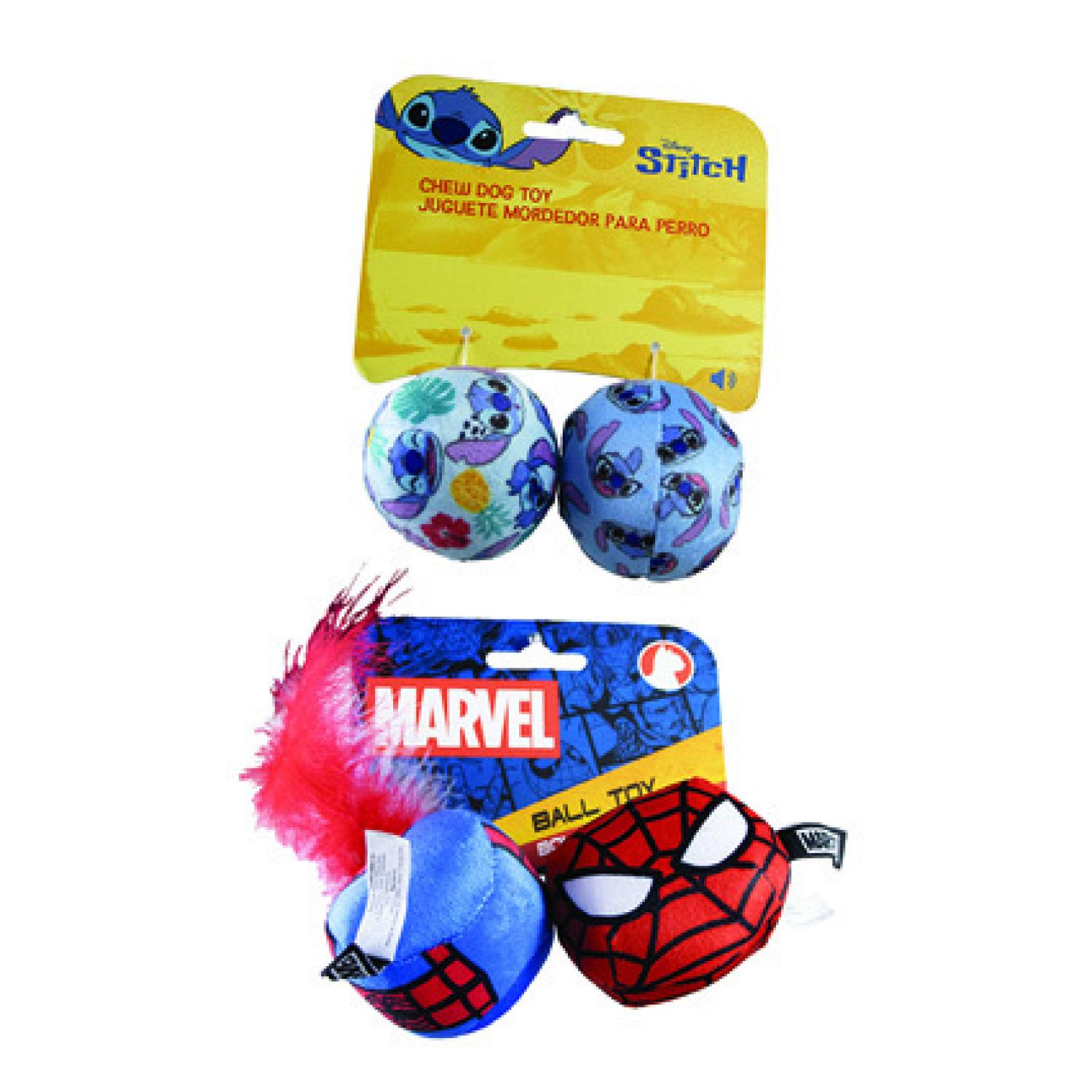 CERDA Duo de balles jouets licence Disney pour chat modèle aléatoire 1 pièce