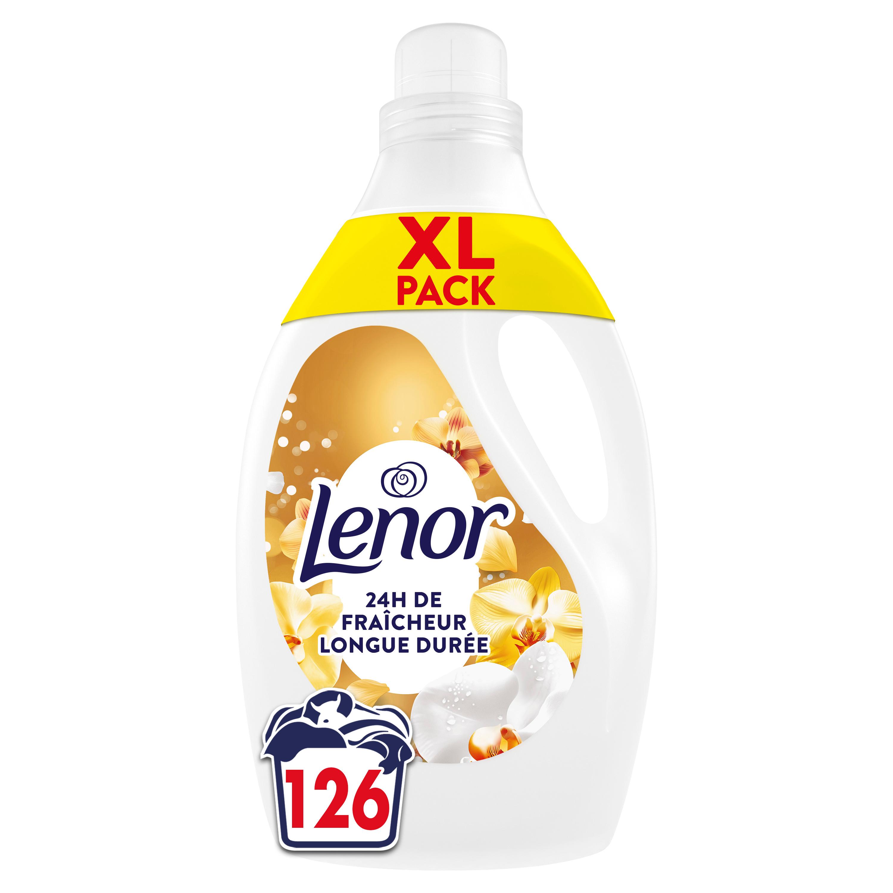 LENOR Adoucissant liquide amber & orchid 126 lavages 2,65l