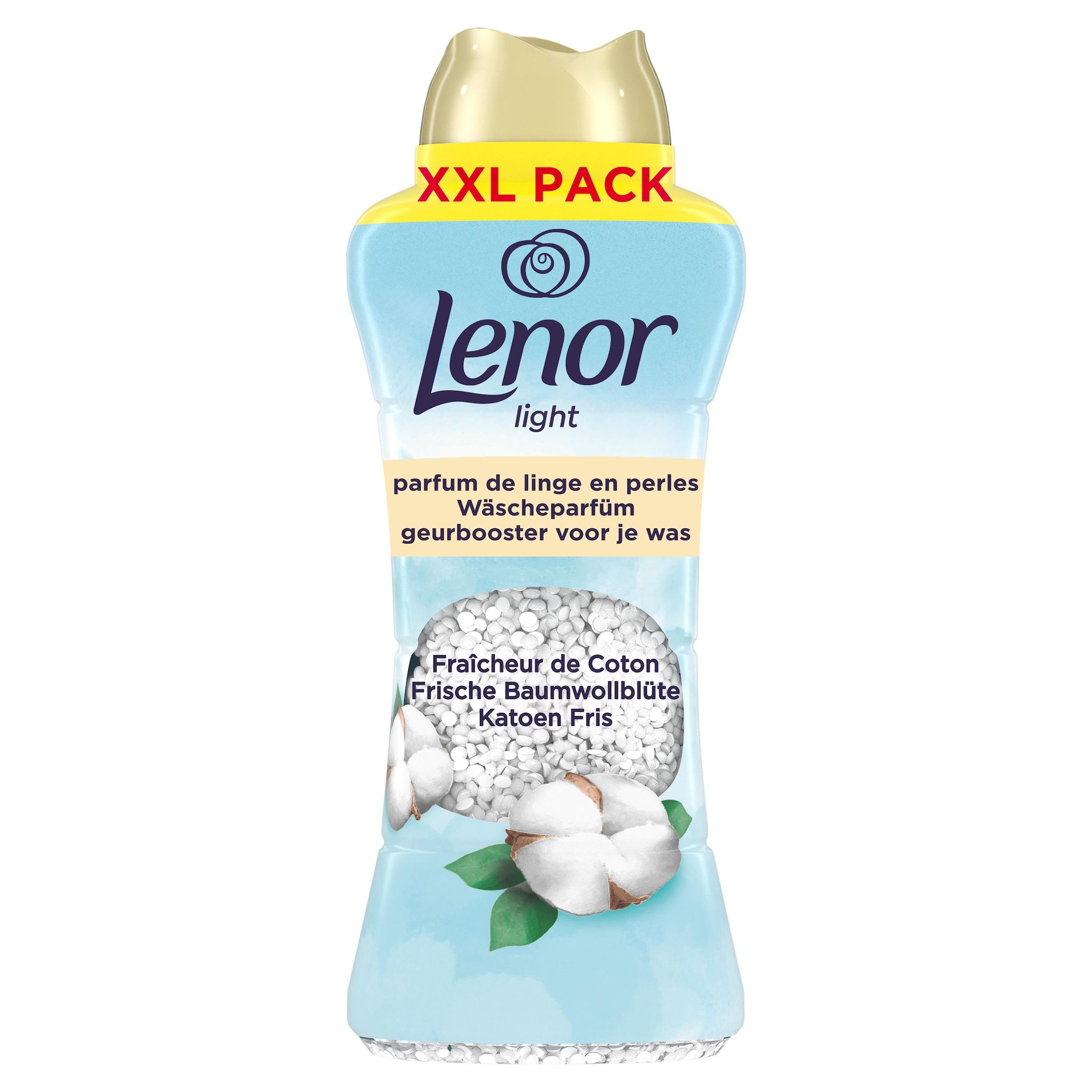LENOR LIGHT perles parfum de linge fraîcheur de coton 735g