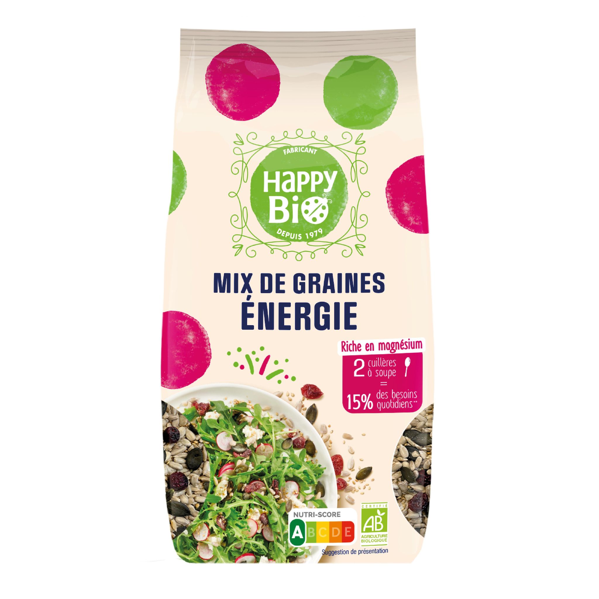 Voir la diapositive 2 : HAPPY BIO Mix de graines énergie bio 200g