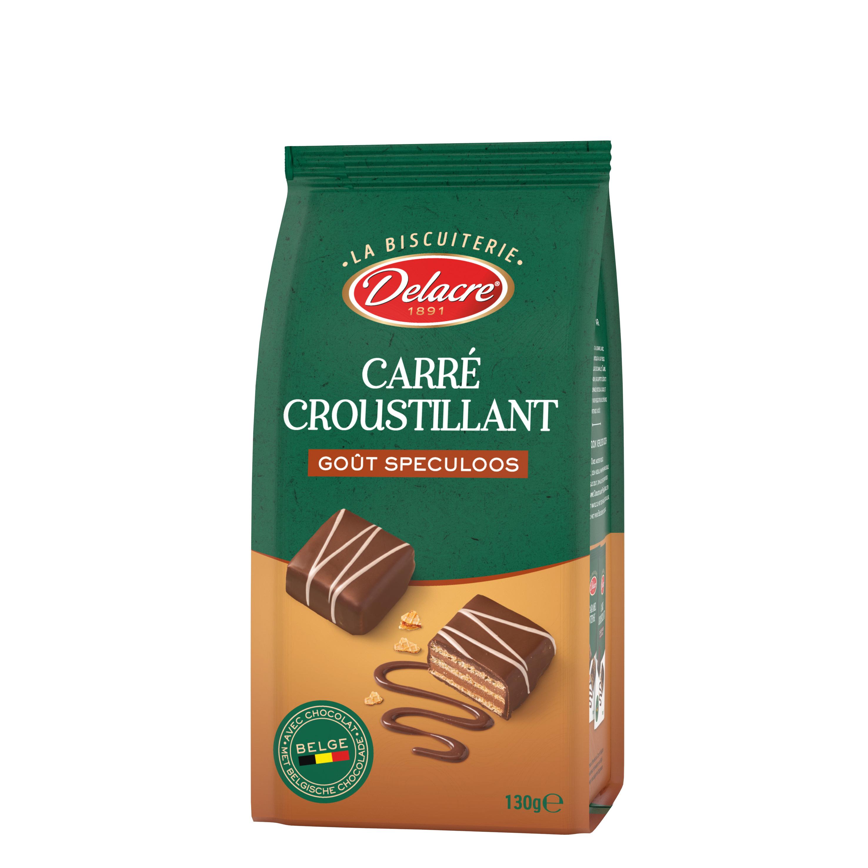 DELACRE Carré croustillant goût spéculoos 130g