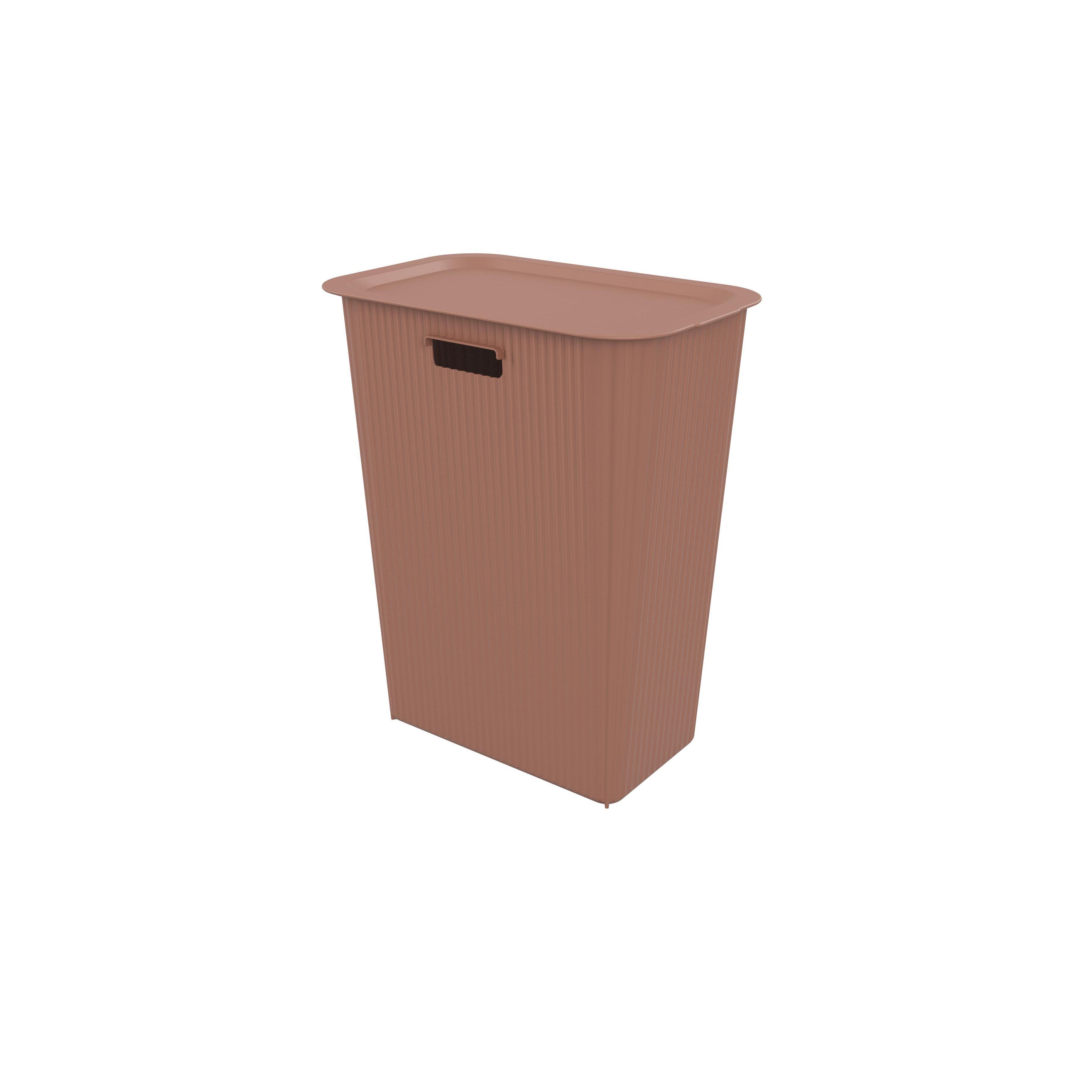 SUNDIS Coffre à linge slim moka 1 pièce