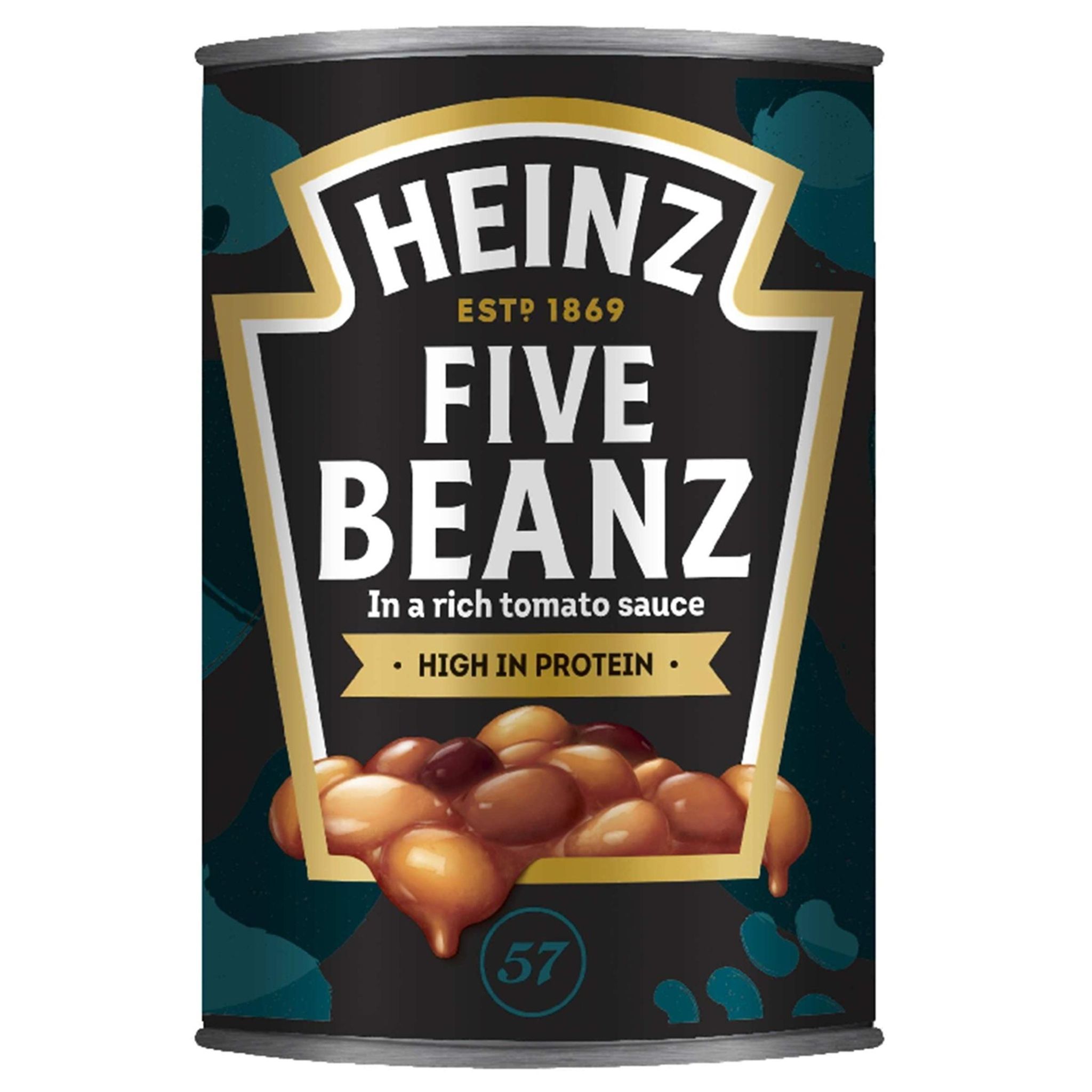 HEINZ Mélange de cinq haricots cuisiné à la sauce tomate 415g