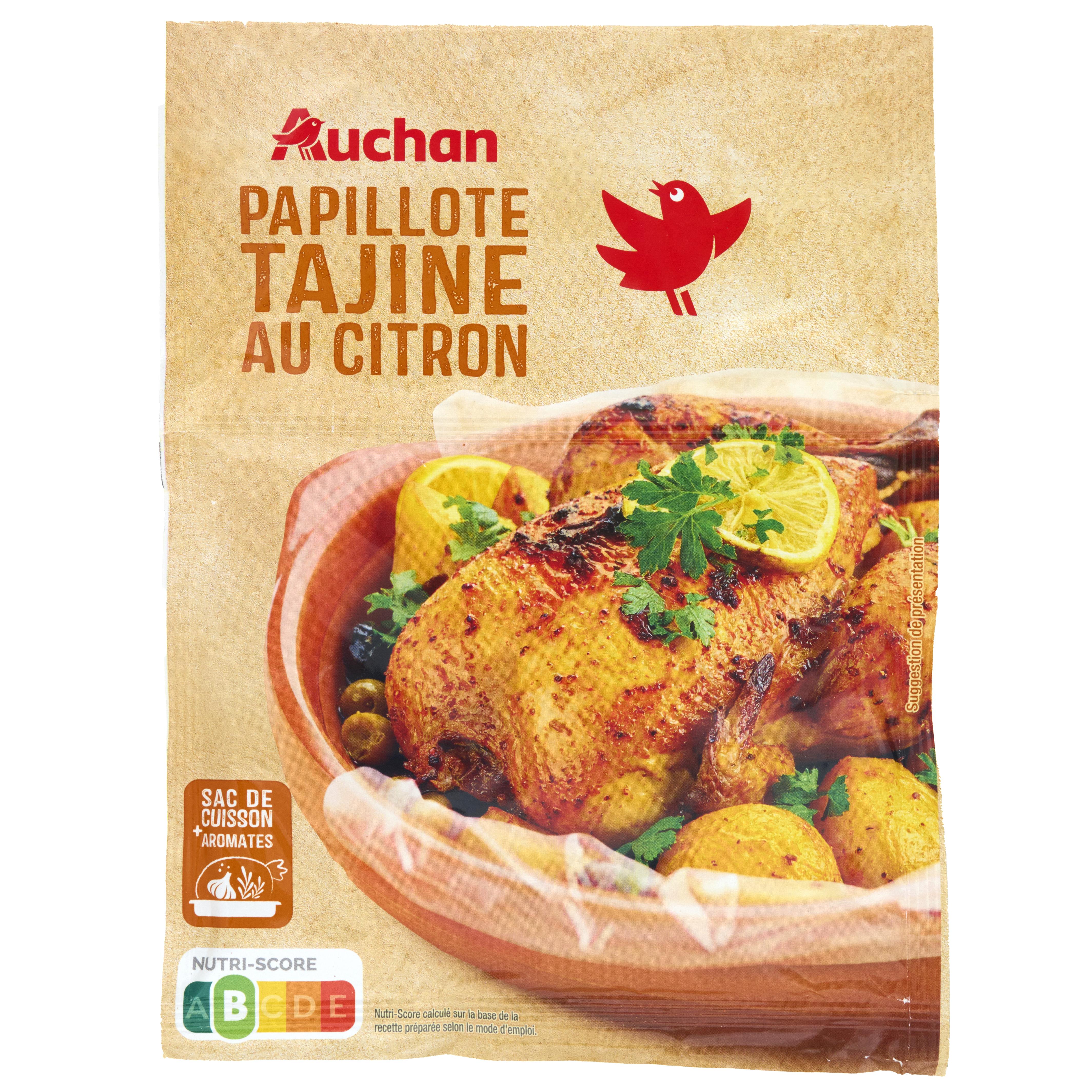 AUCHAN Papillotte tajine citron bouillon 32g