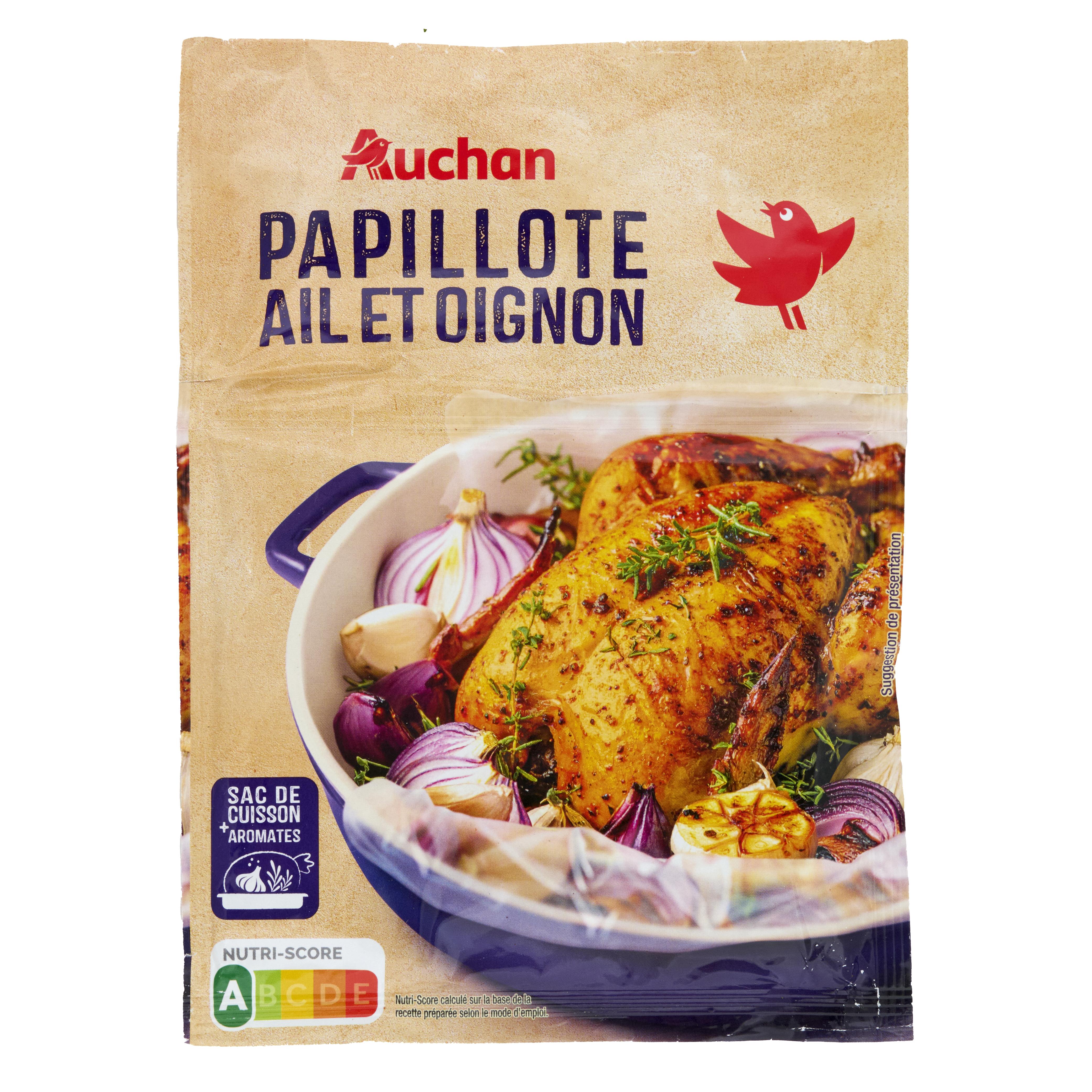 AUCHAN Papillotte ail oignon deshydratée 36g