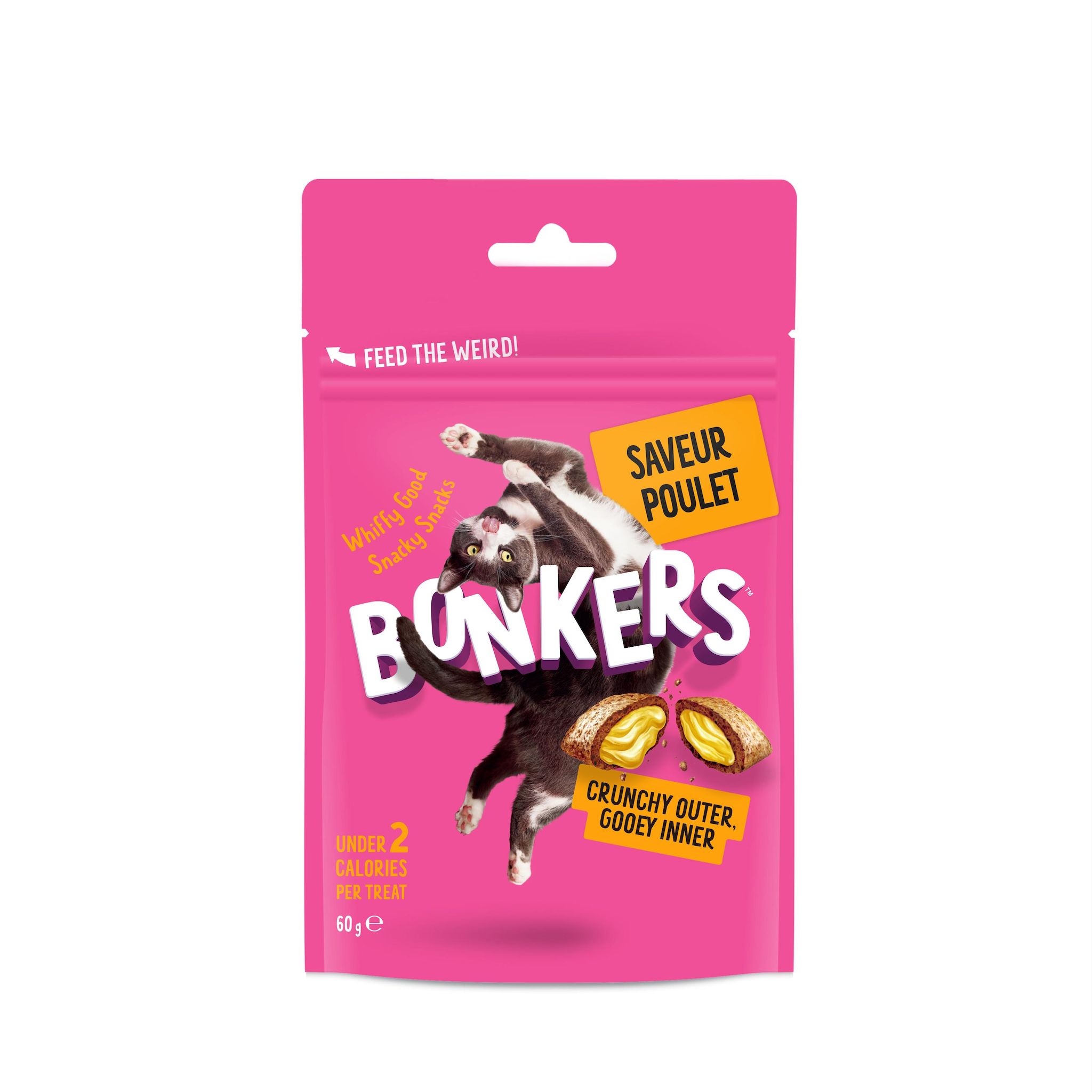 BONKERS Friandises au poulet pour chat 60g