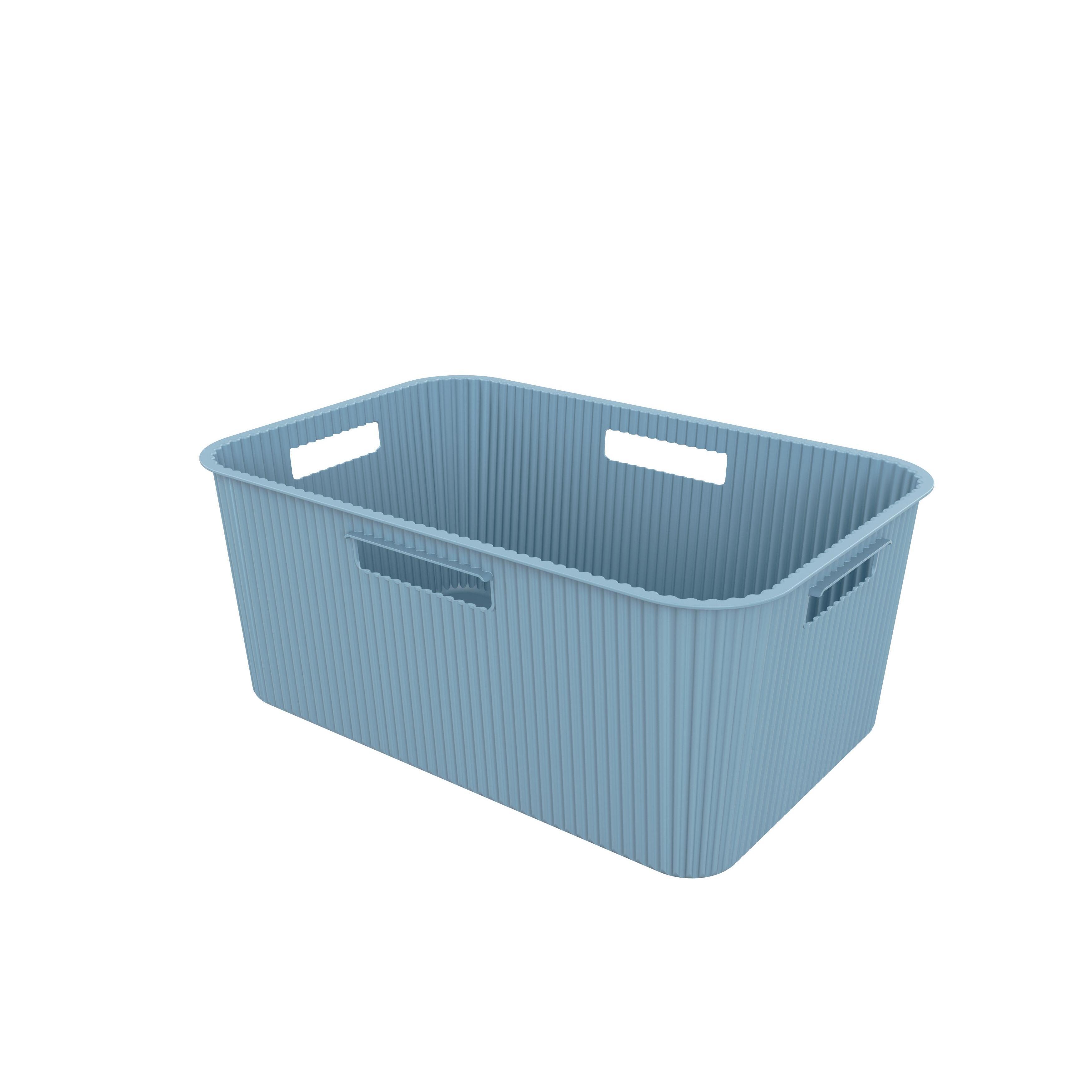 SUNDIS Panier à linge 40l couleur artic 1 pièce