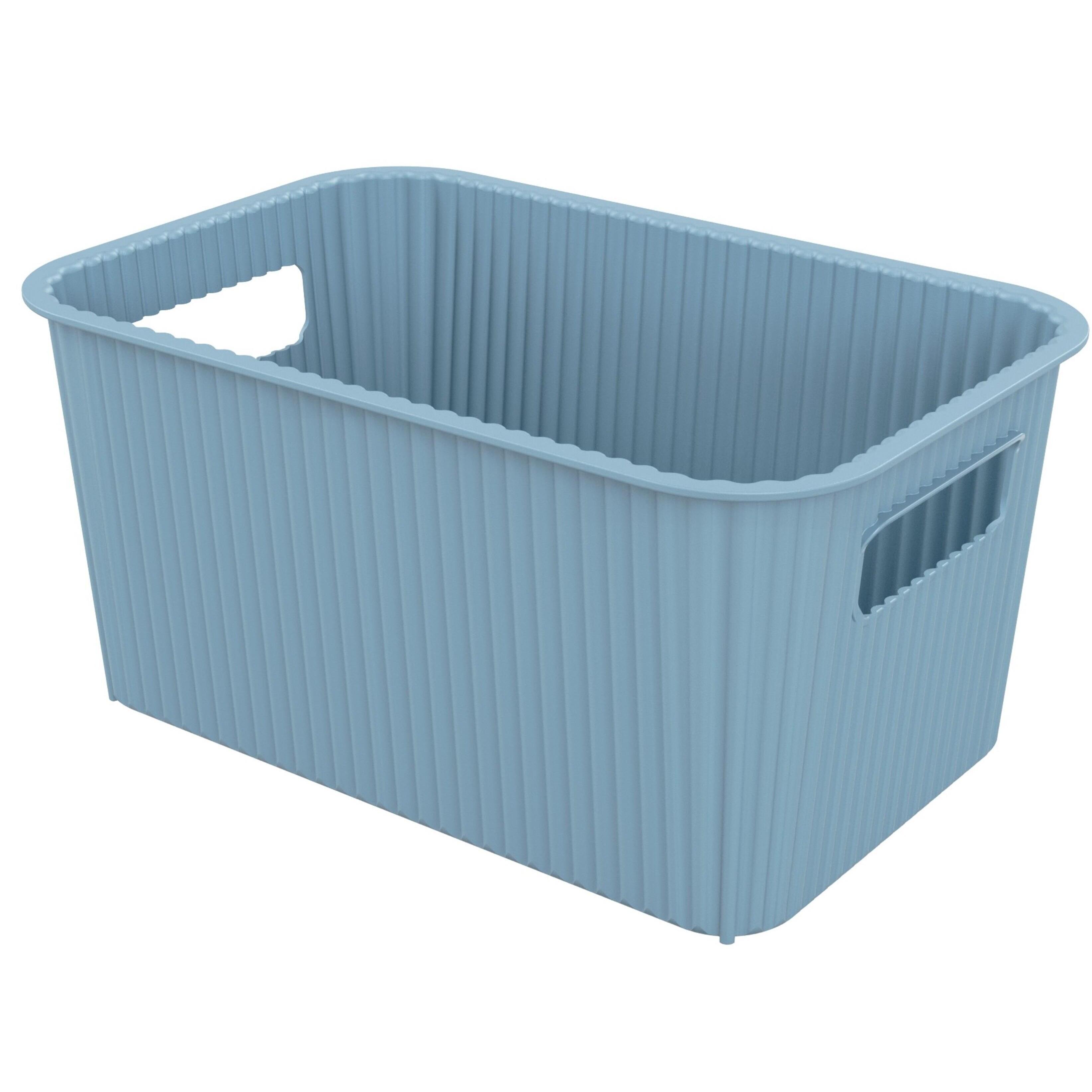 SUNDIS Panier de rangement 4l avec poignées ergonomiques design moderne en matériau recyclé 1 pièce