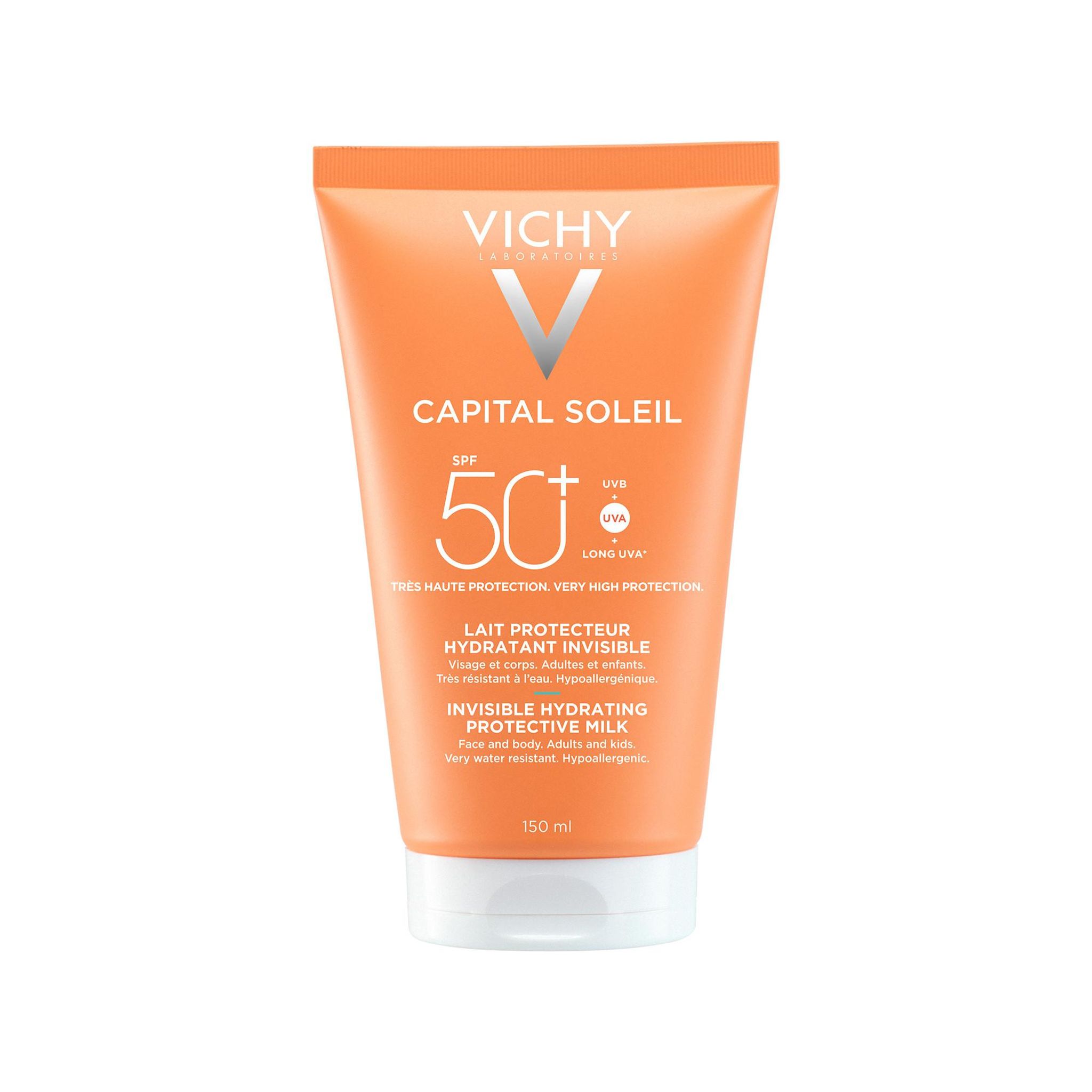 VICHY Capital Soleil Lait protecteur hydratant invisible SPF50+ 150ml