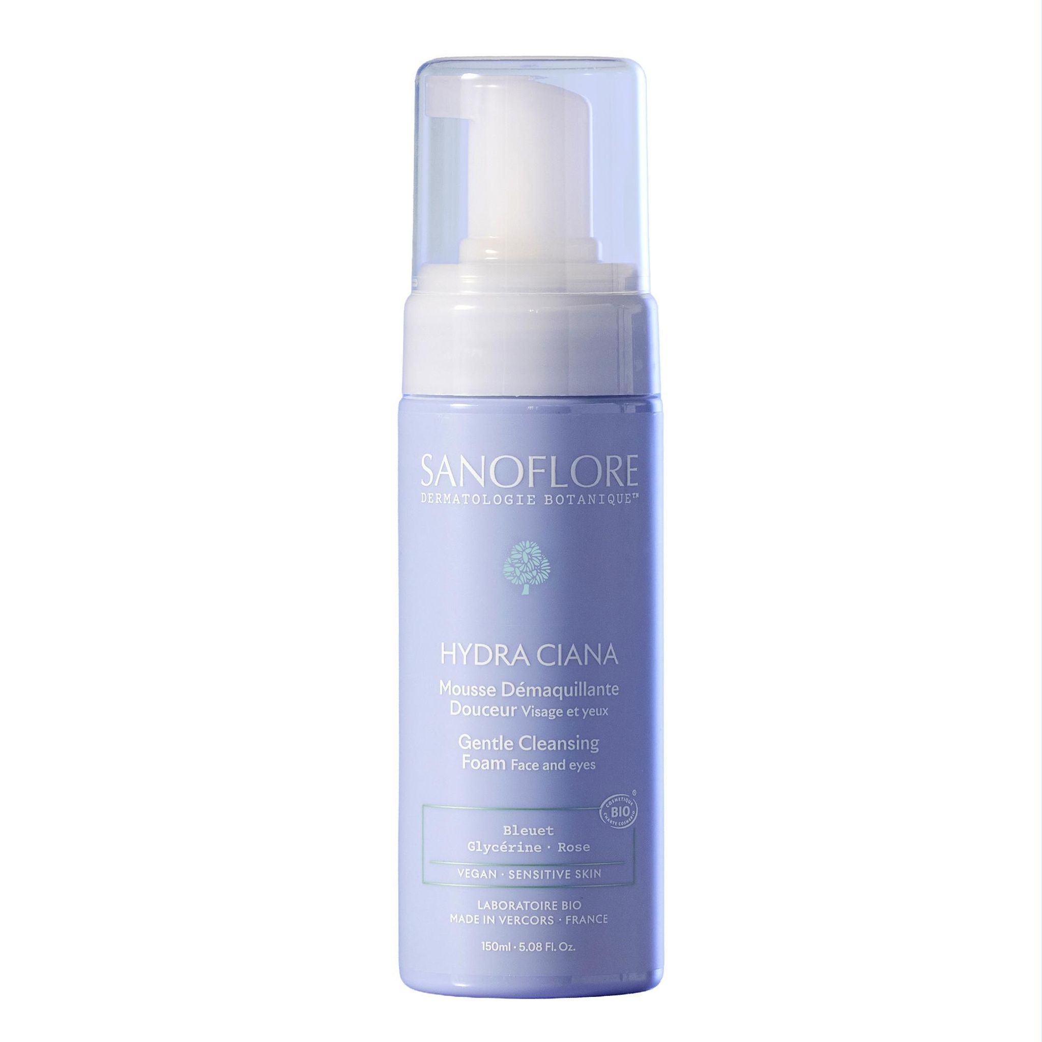 SANOFLORE Hydra ciana Mousse démaquillante bio 150ml