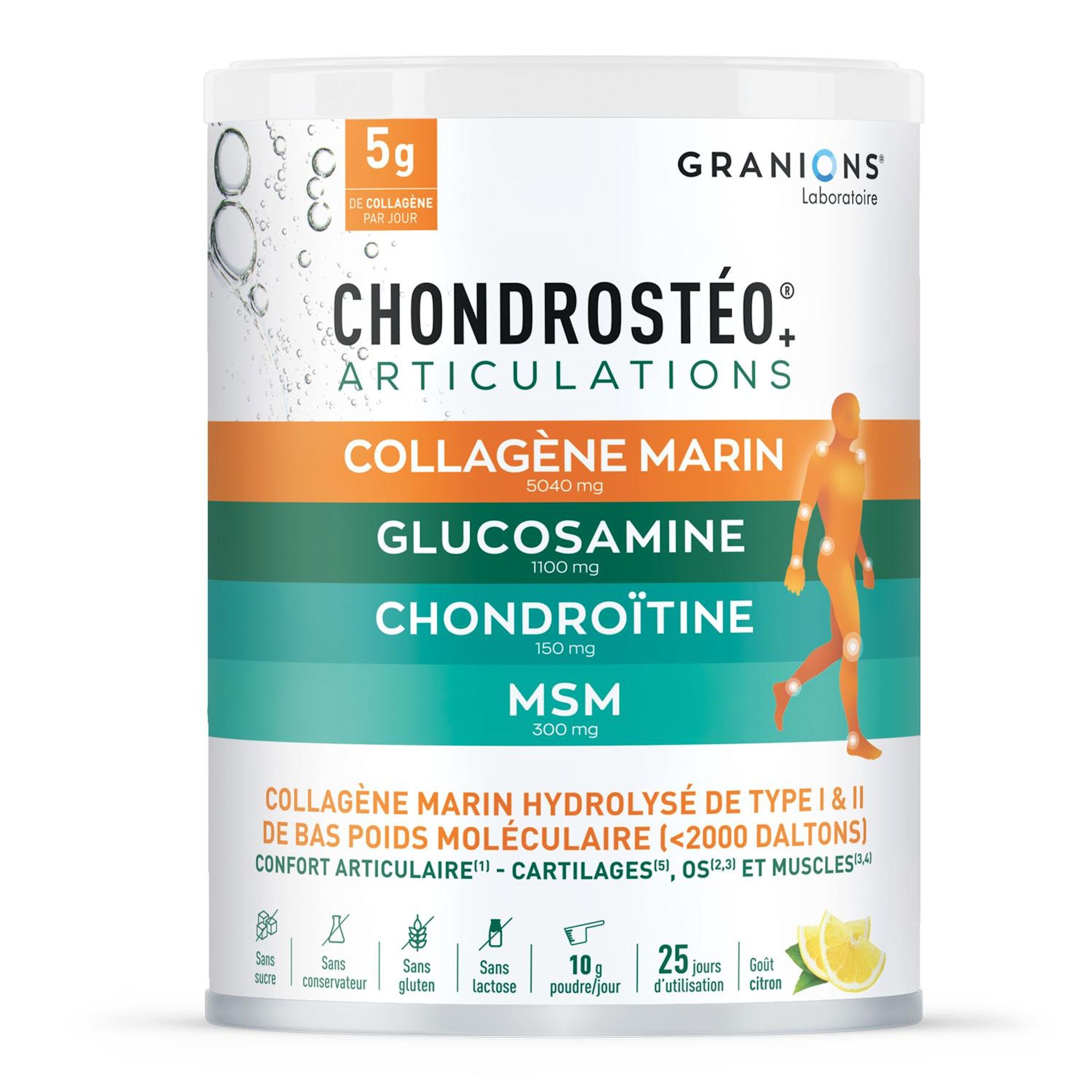 GRANIONS Complément alimentaire Chondrostéo+ articulations 250g
