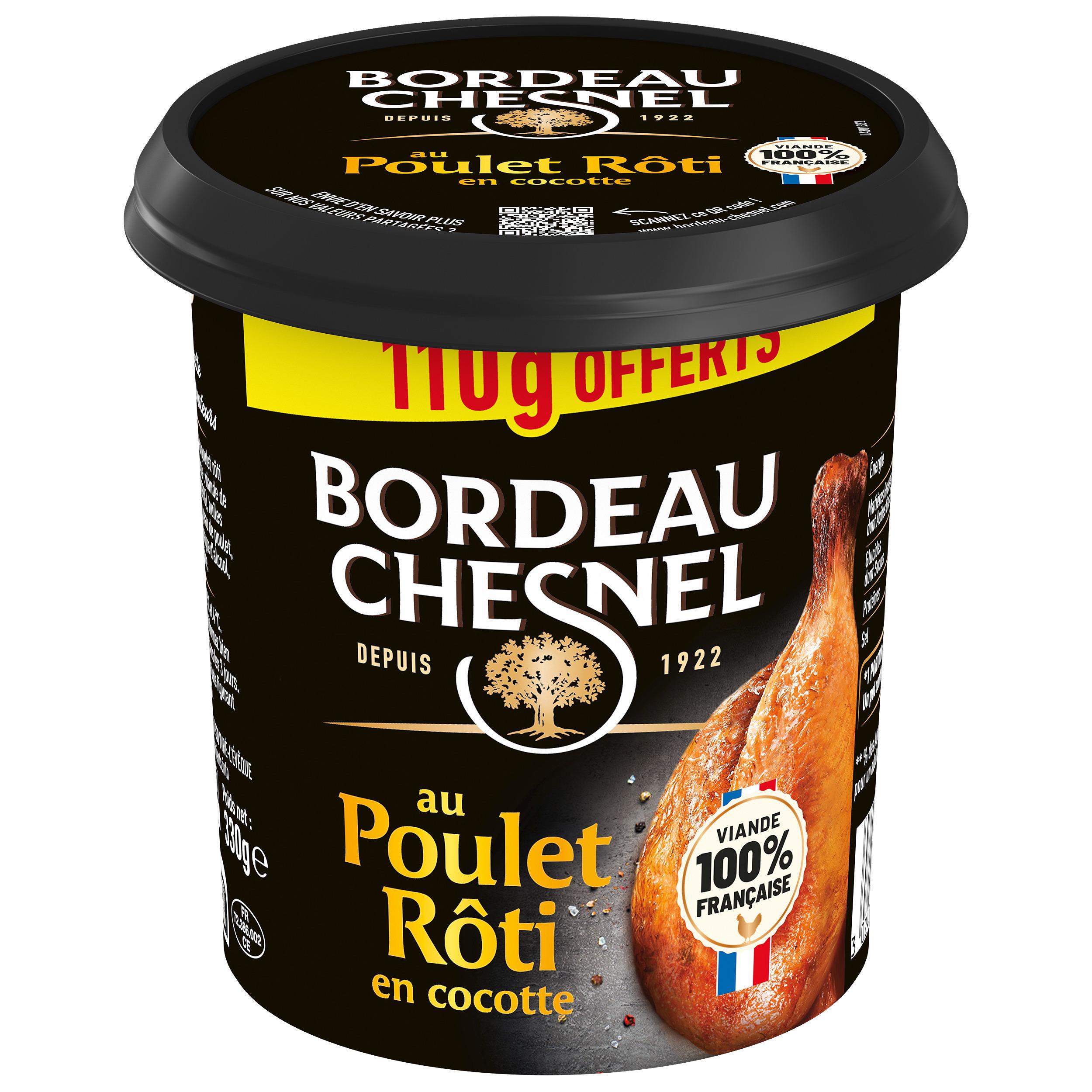BORDEAU CHESNEL Spécialité charcutière poulet rôti cocotte 330g format promo