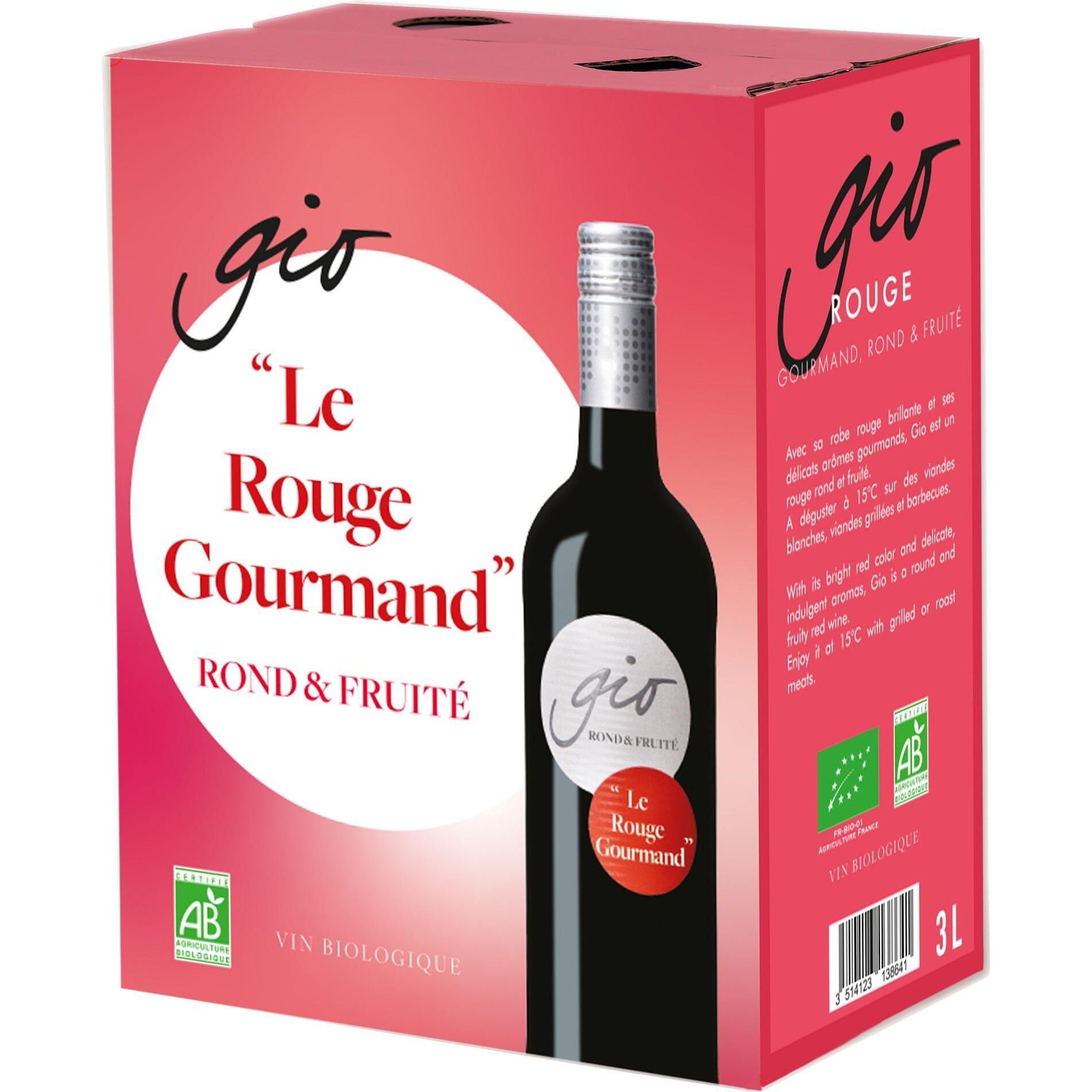 GERARD BERTRAND Vin de France rouge BIB 3l