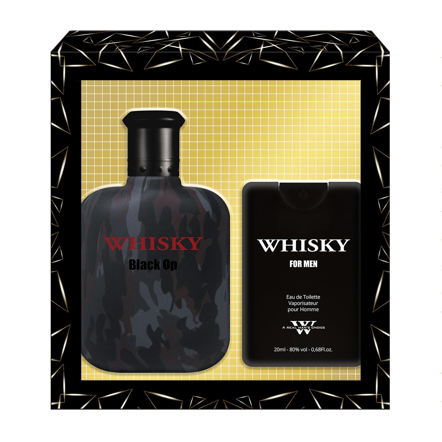 WHISKY Coffret black op 1 eau de toilette 100ml+1 parfum de voyage 20ml 1 coffret de 2 pièces