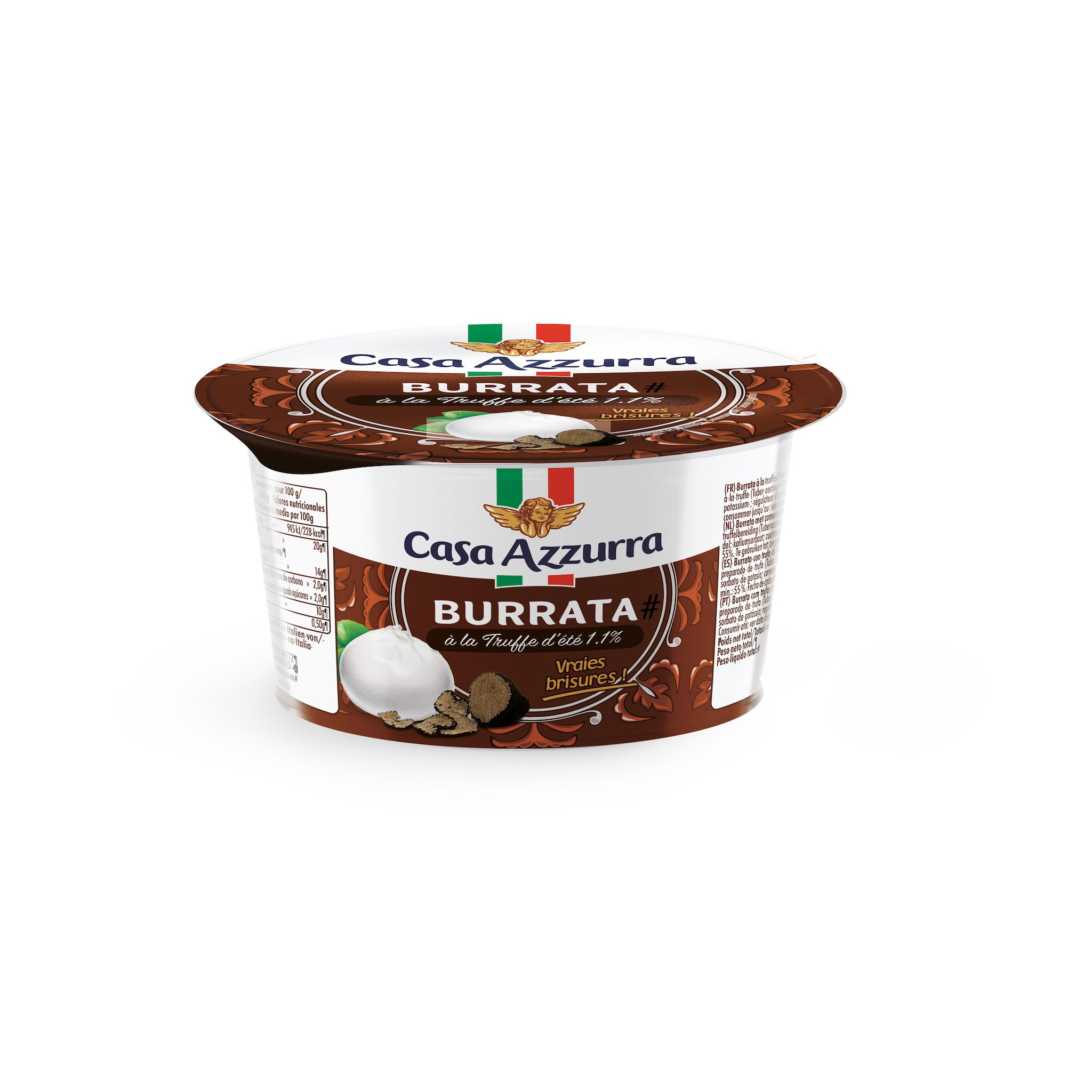 CASA AZZURRA Burrata à la truffe 125g