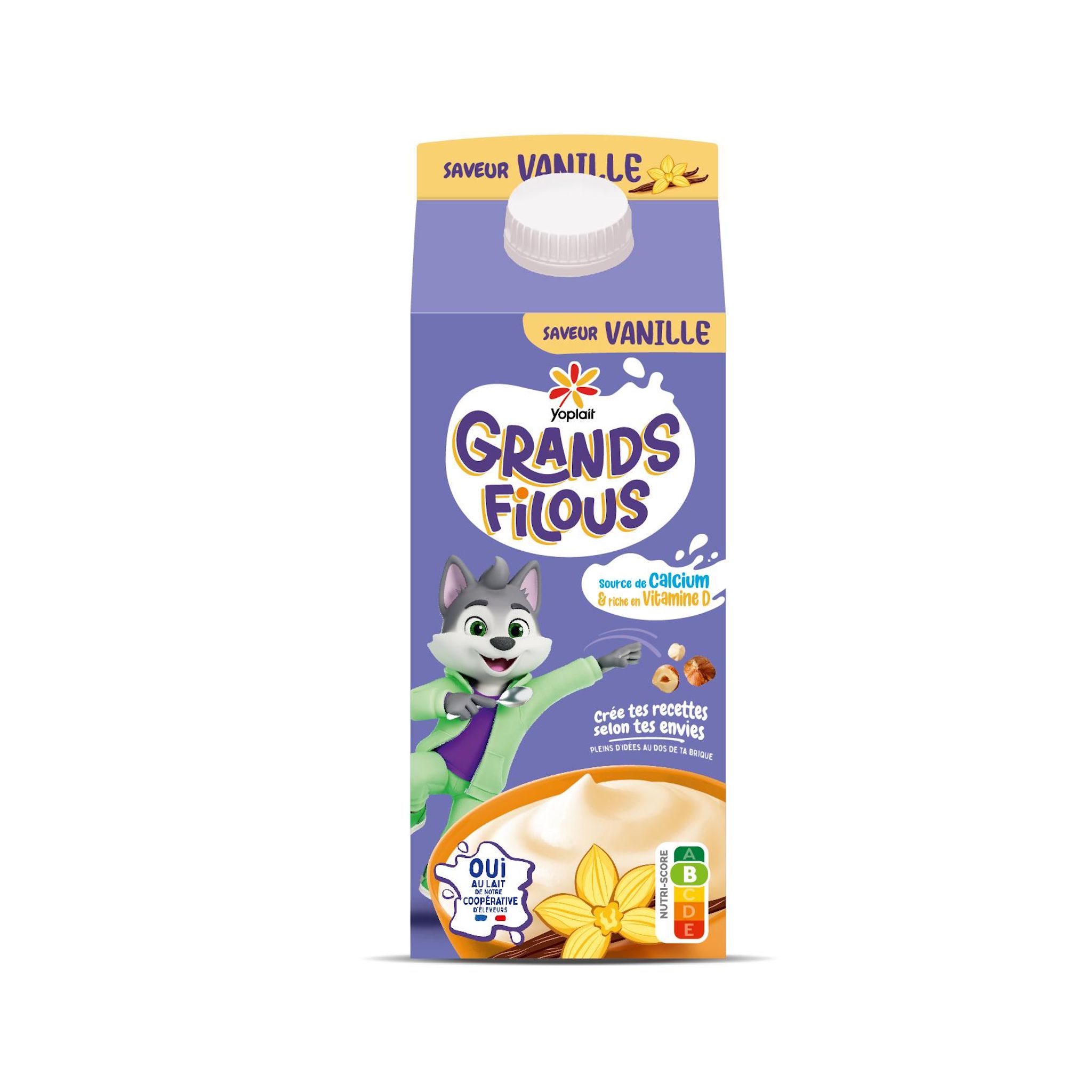 GRANDS FILOUS Yaourt brassé à la vanille 750g