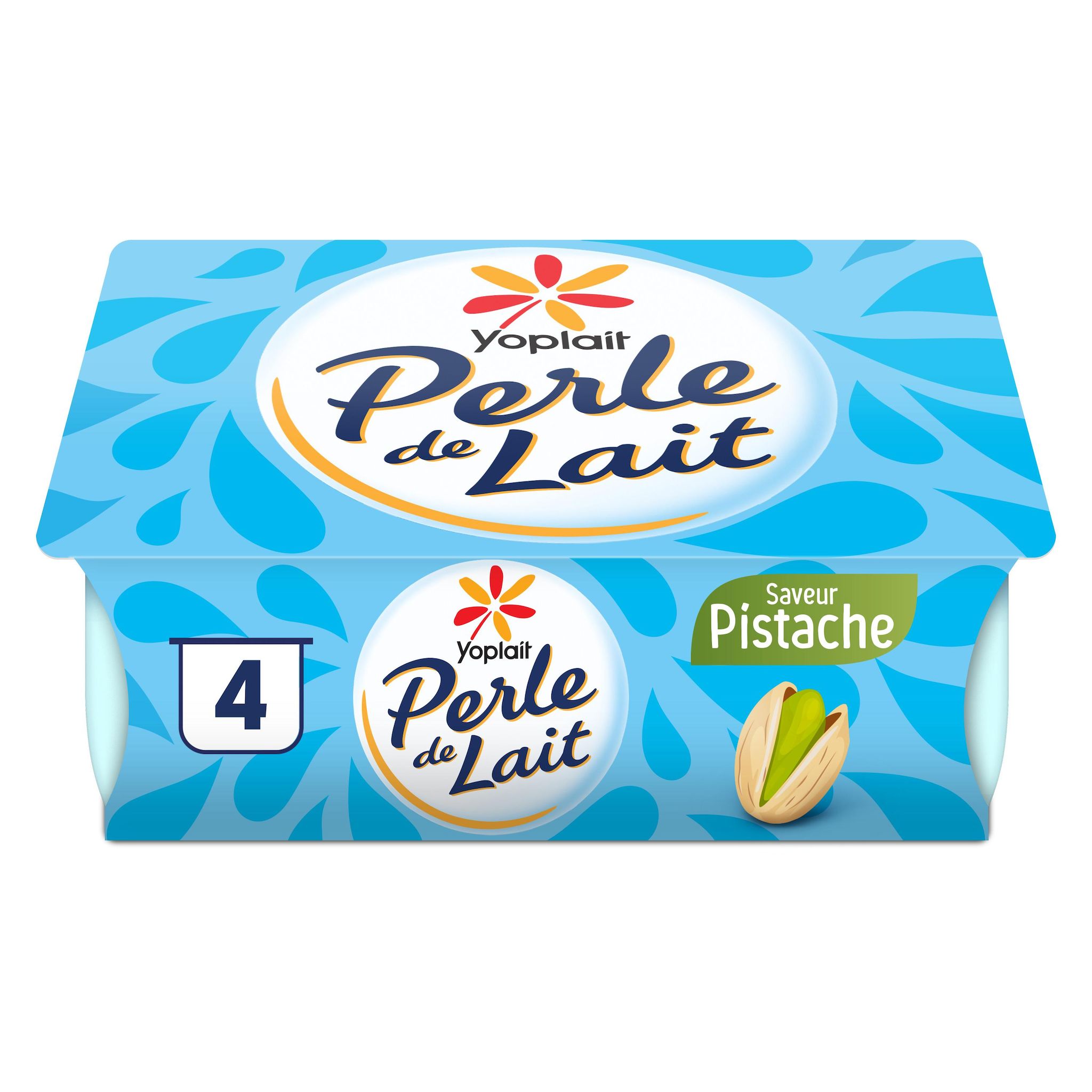 YOPLAIT Perle de lait saveur pistache 4x125g