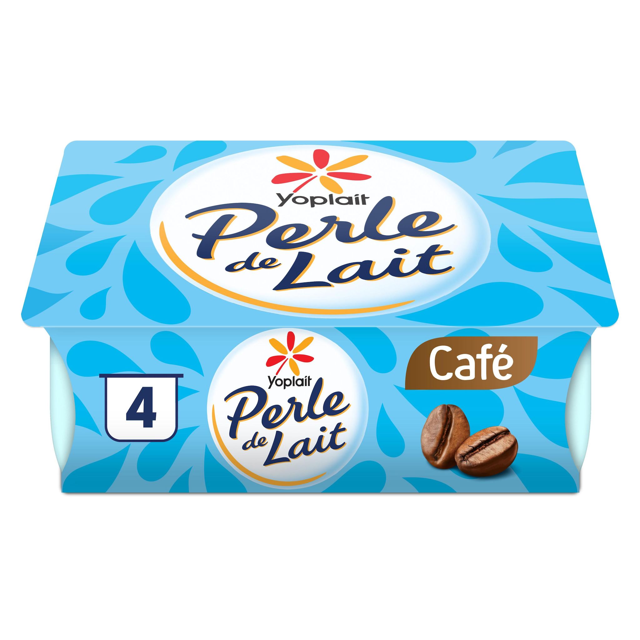 PERLE DE LAIT Yaourt brassé café 4x125g