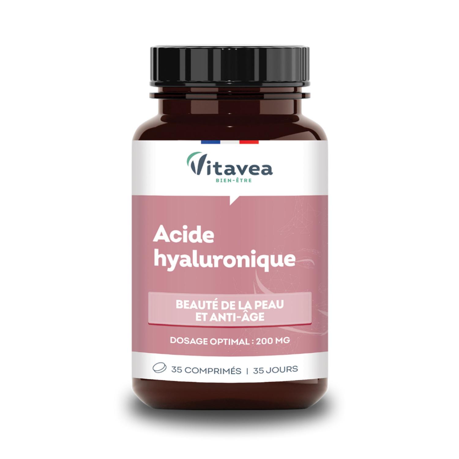 VITAVEA Comprimés d'acide hyaluronique beauté de la peau et anti-âge 35 comprimés 24g