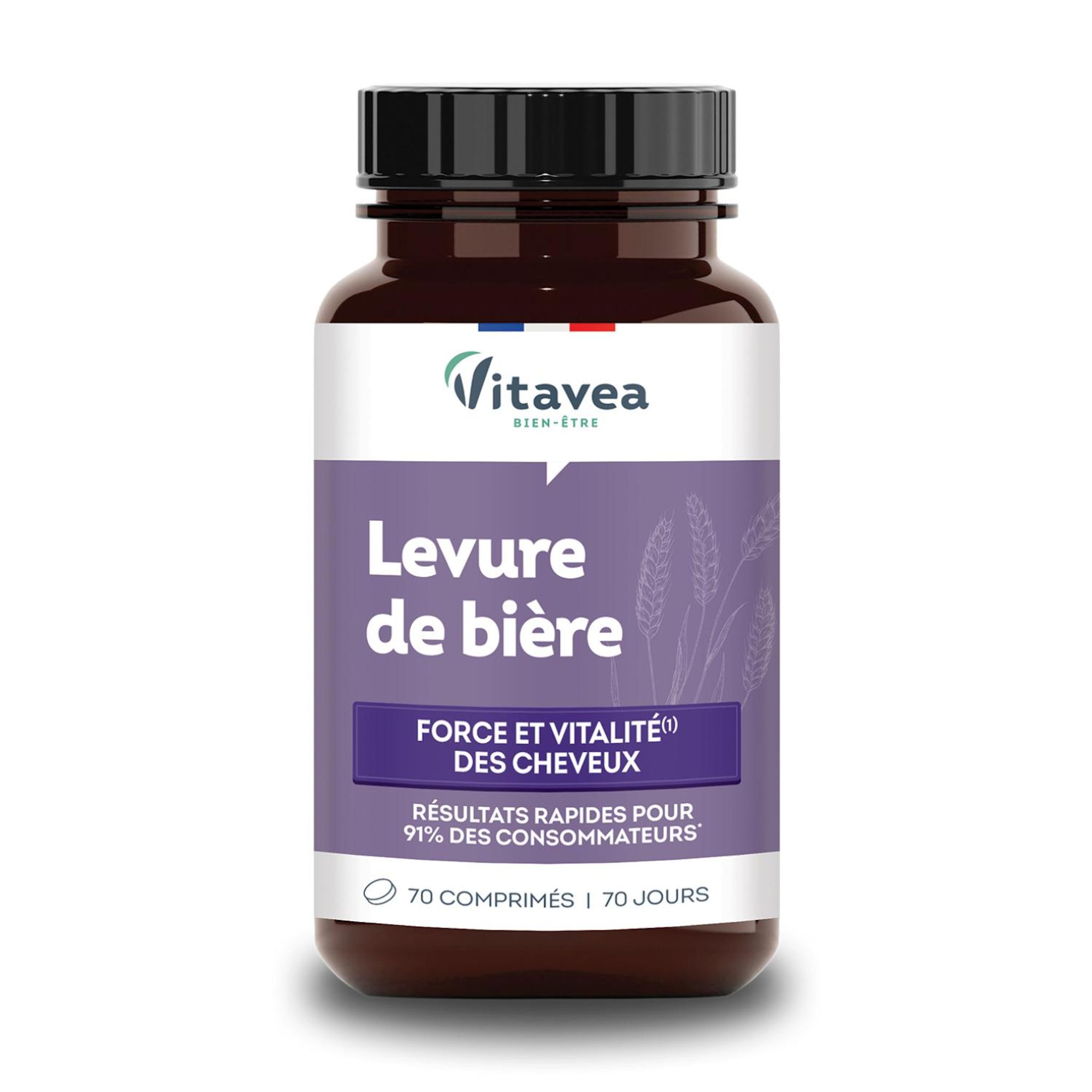 VITAVEA Levure de bière force et vitalité des cheveux 70 comprimés 48g