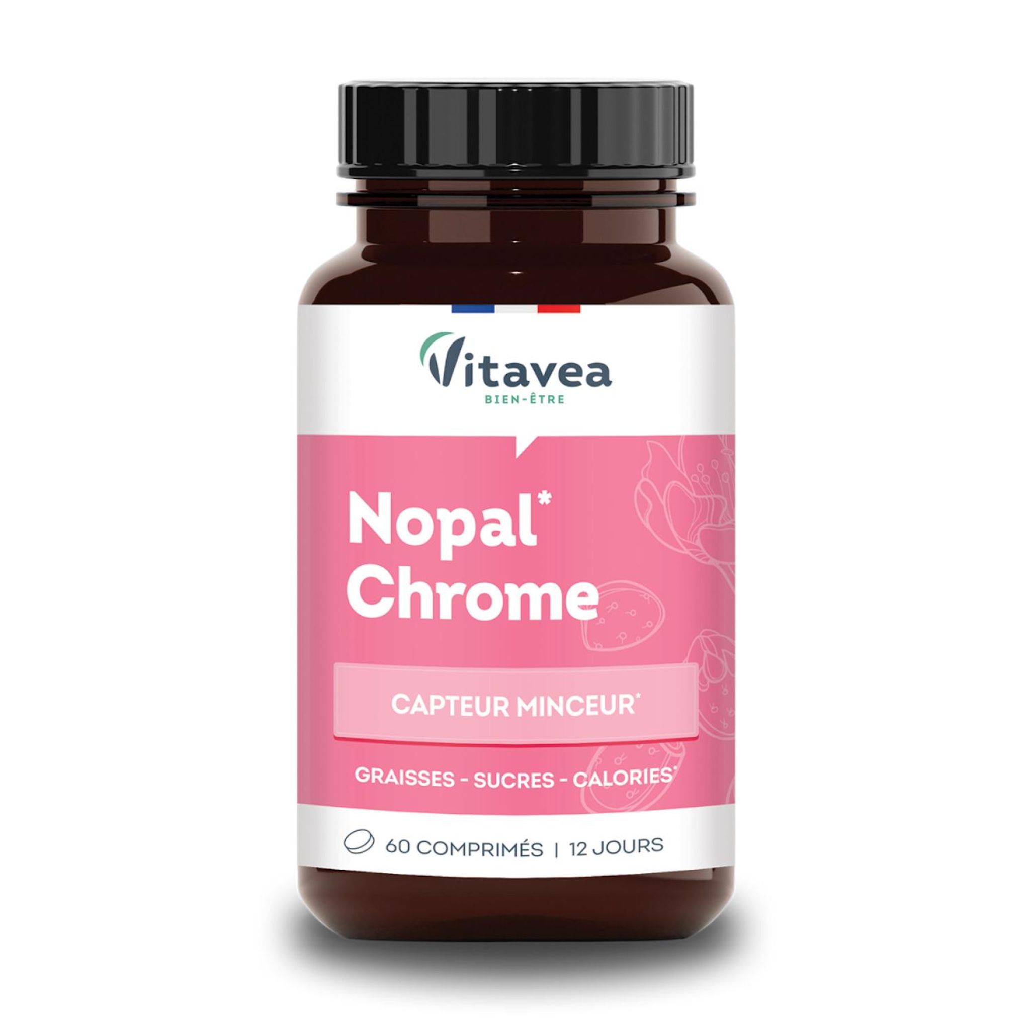 VITAVEA Complément Nopal Chrome capteur minceur 60 comprimés 41g