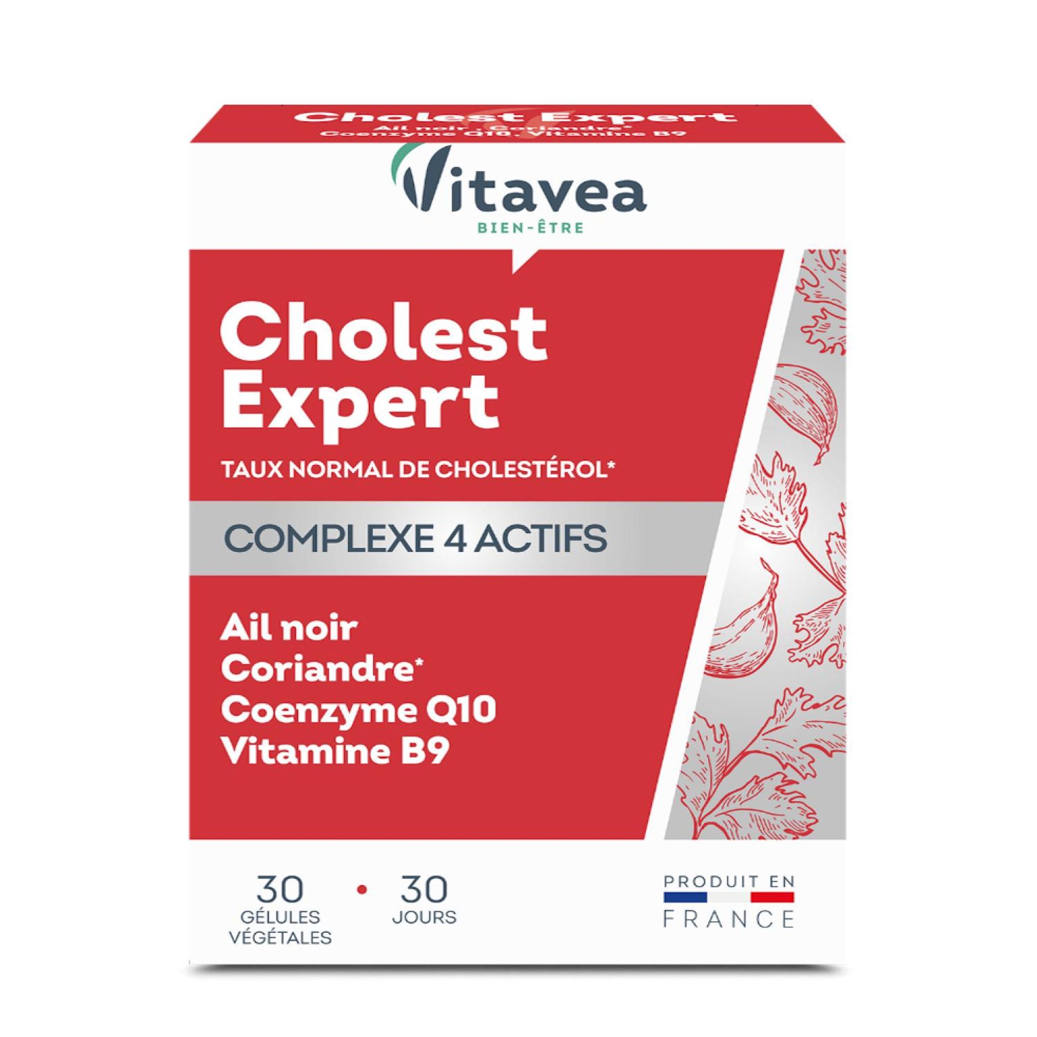 VITAVEA Complément alimentaire Cholest Expert 30 gélules 9g