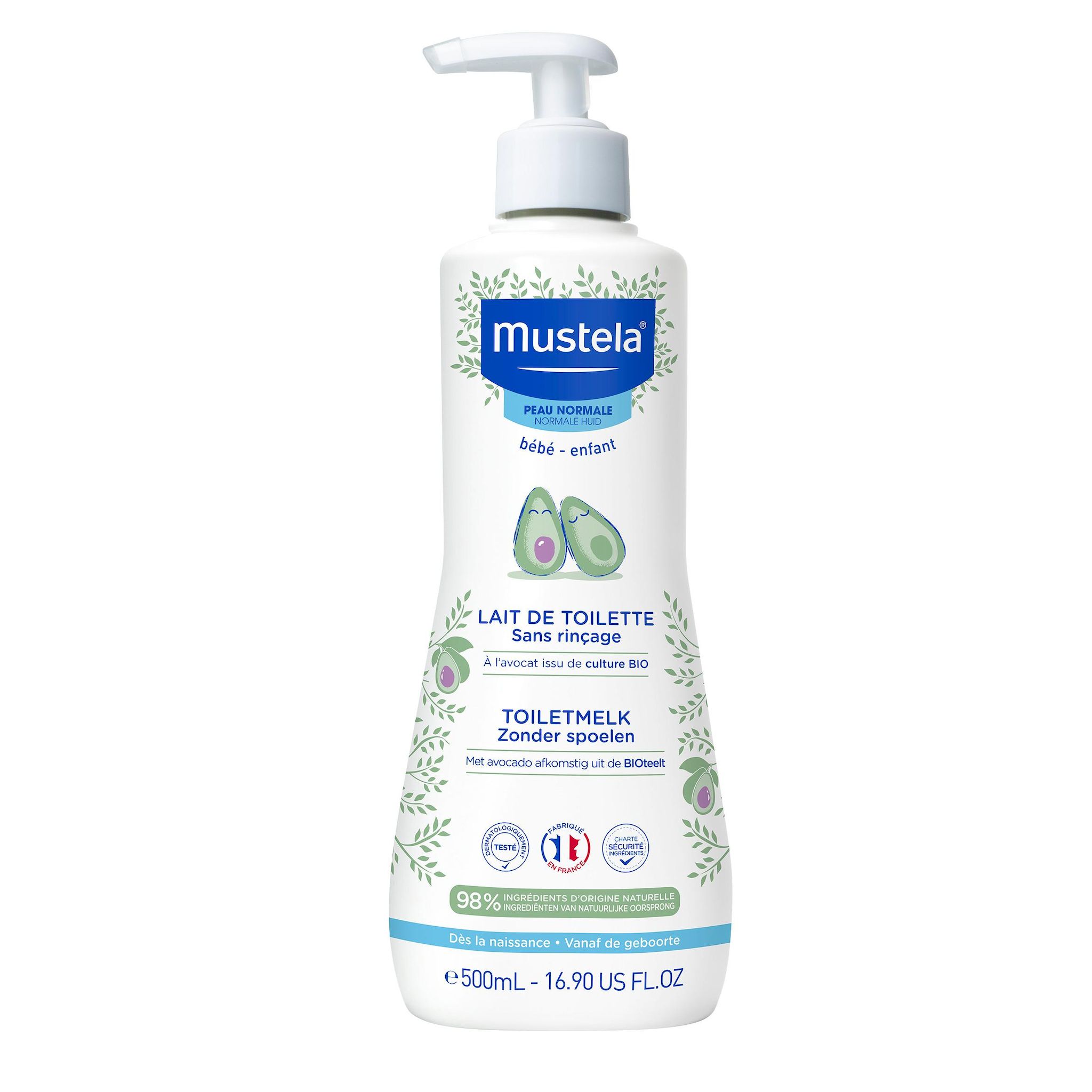 MUSTELA Lait de toilette sans rinçage 500ml