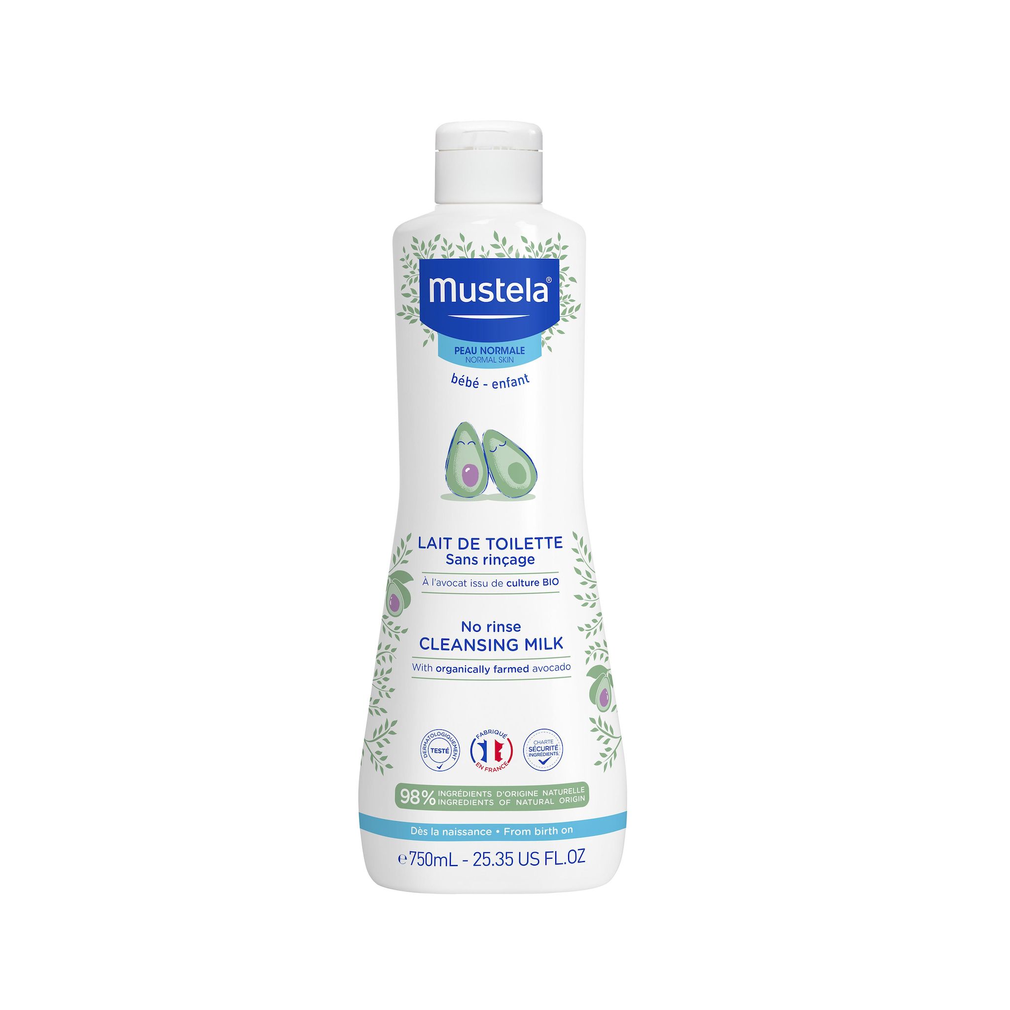 MUSTELA Lait de toilette sans rinçage 750ml