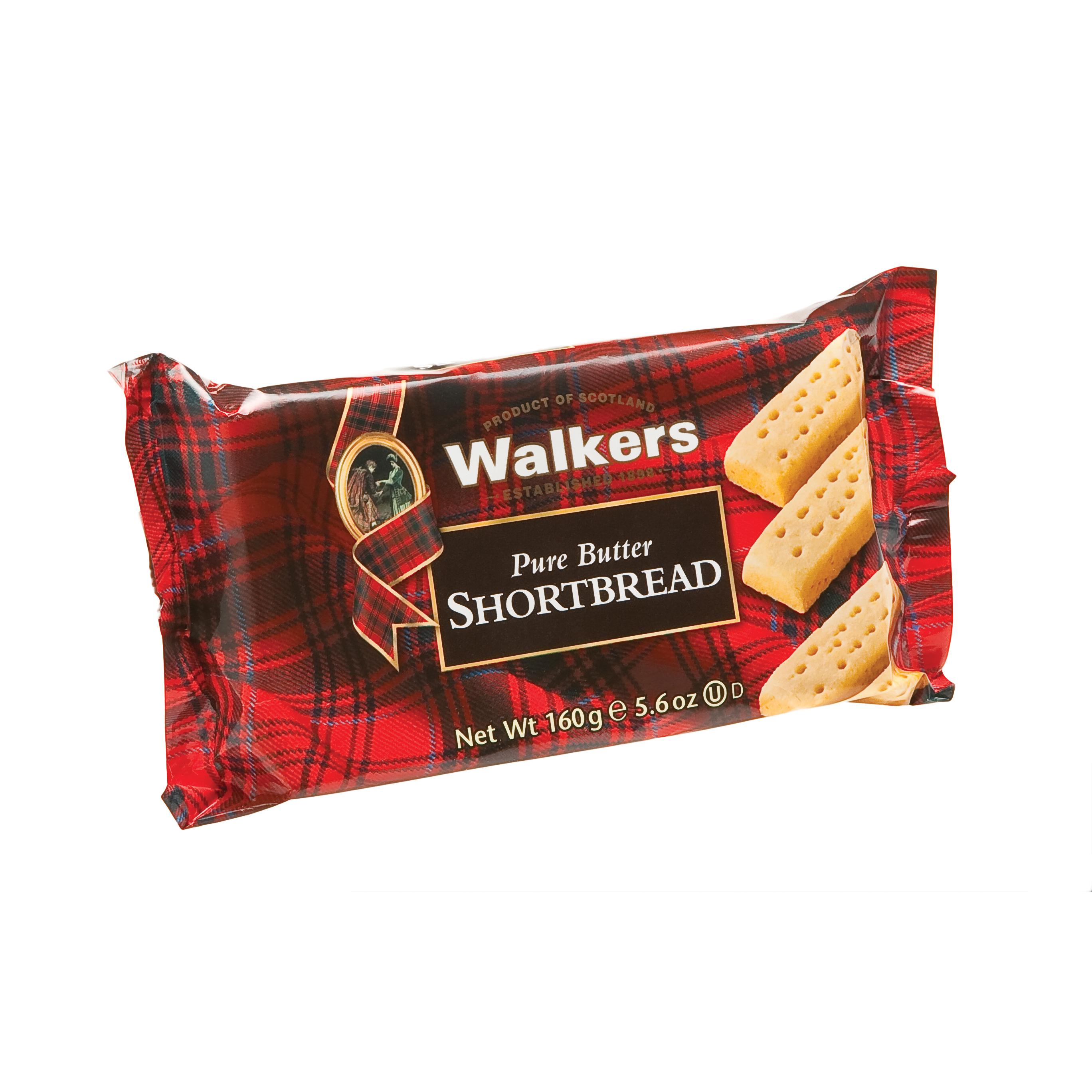 WALKERS Biscuits sablés pur beurre traditionnels 160g