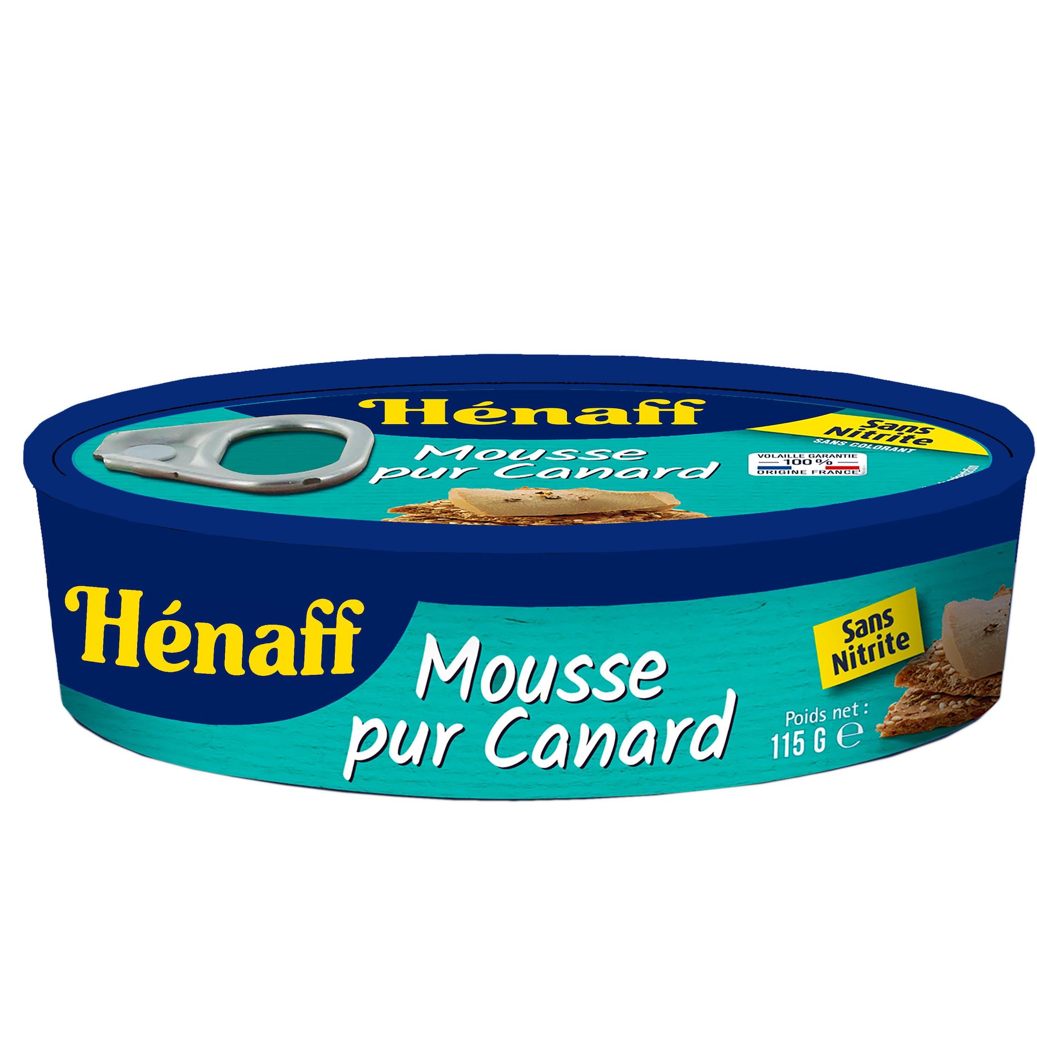 HENAFF Mousse pur canard sans nitrite 115g