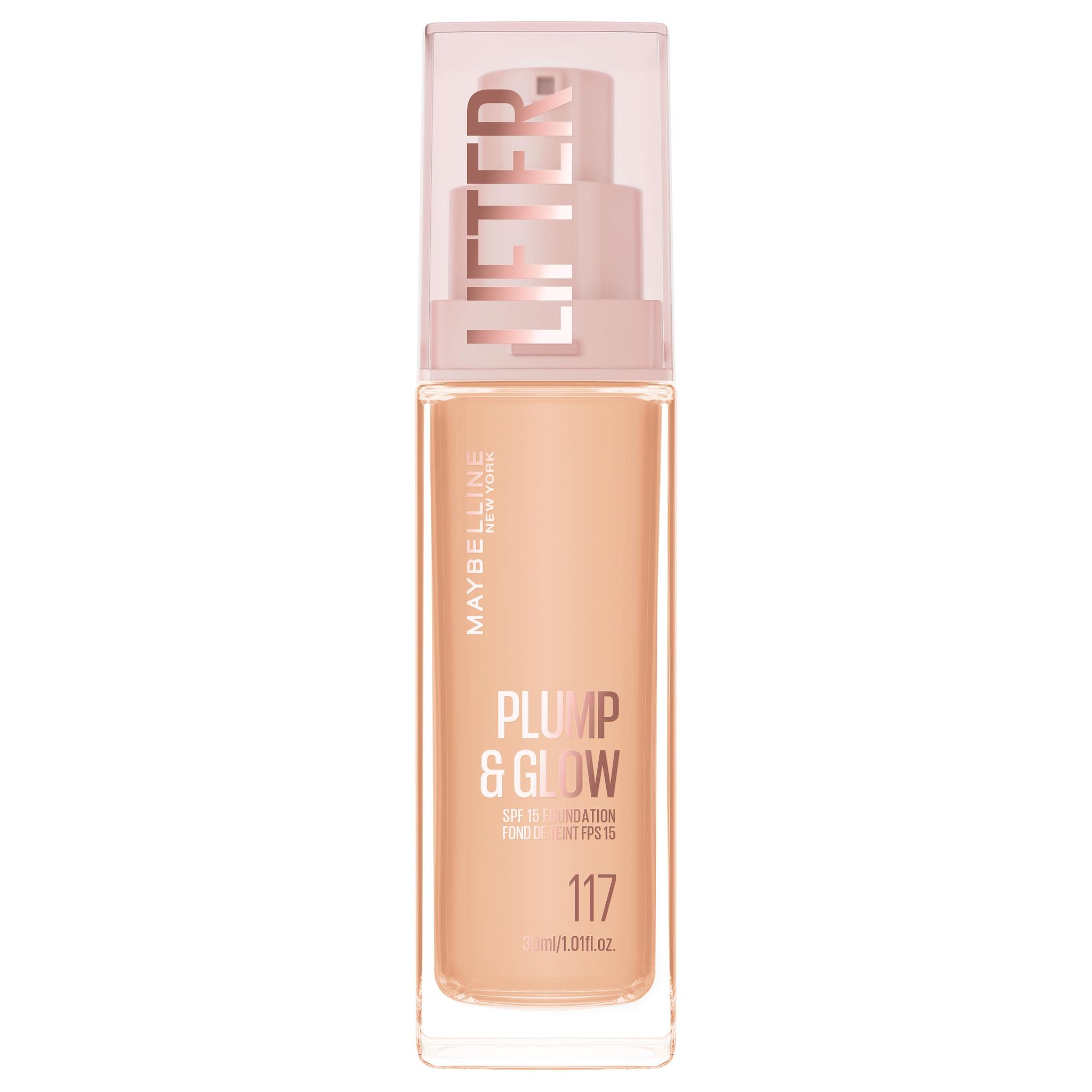 MAYBELLINE Lifter Plump&Glow Fond de teint liquide FPS 117 30ml