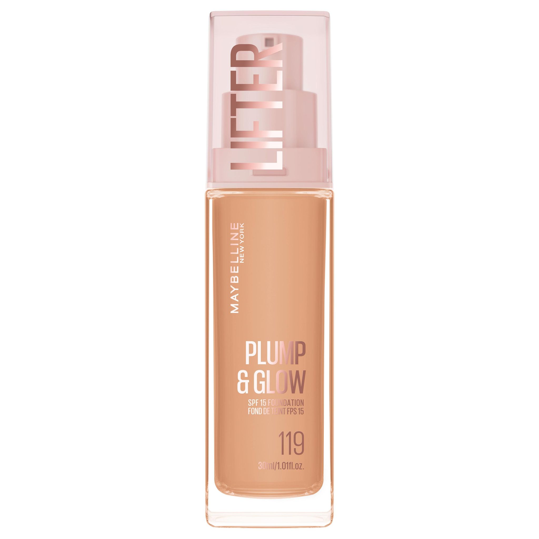 MAYBELLINE Lifter Plump&Glow Fond de teint liquide FPS15 119 30ml