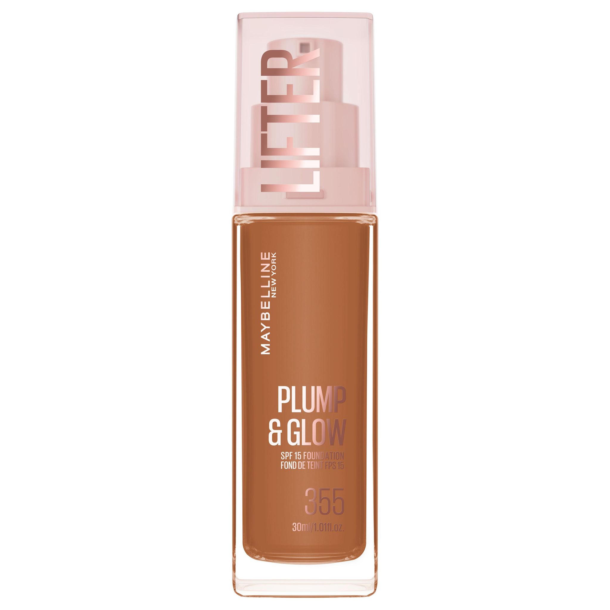 MAYBELLINE Lifter Plump&Glow Fond de teint liquide FPS15 355 30ml