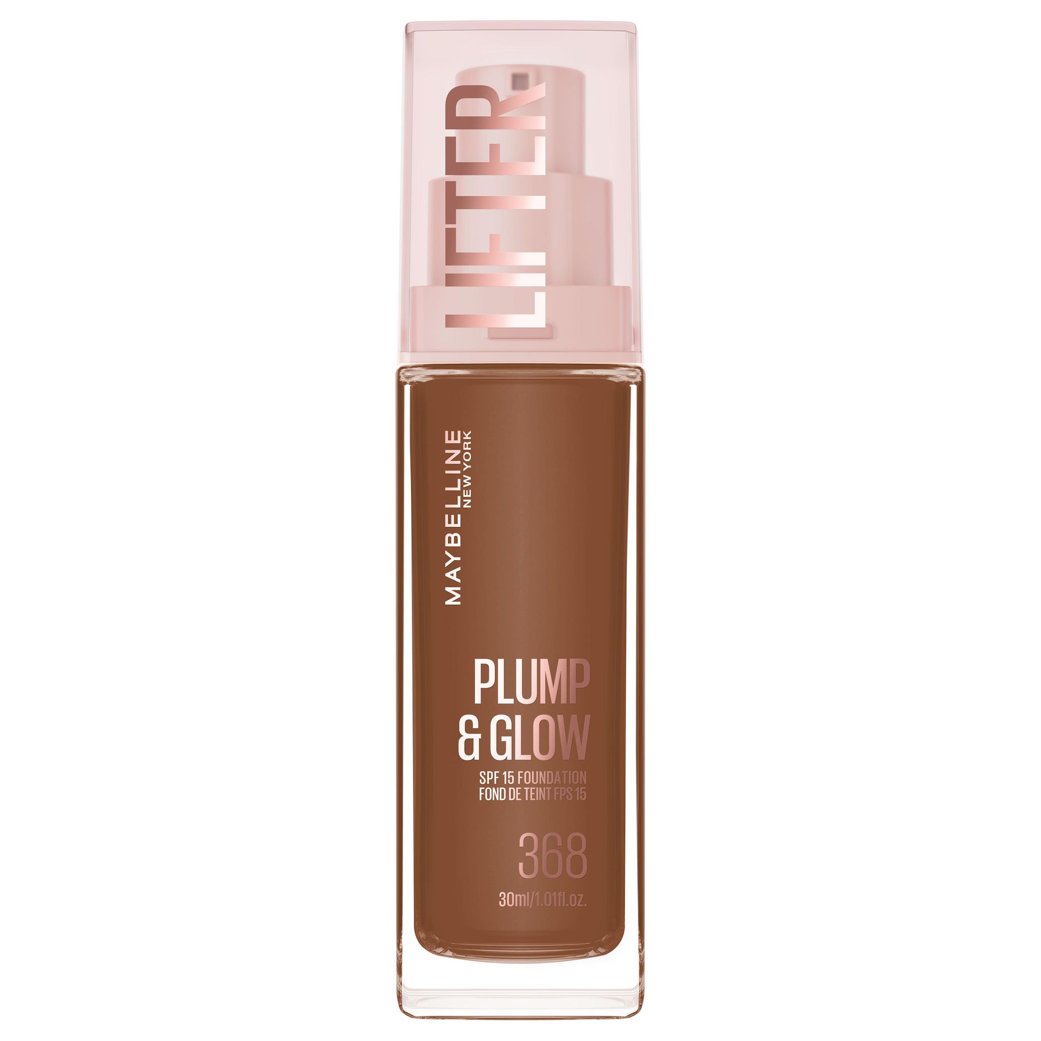 MAYBELLINE Lifter Plump&Glow Fond de teint liquide FPS15 368 30ml