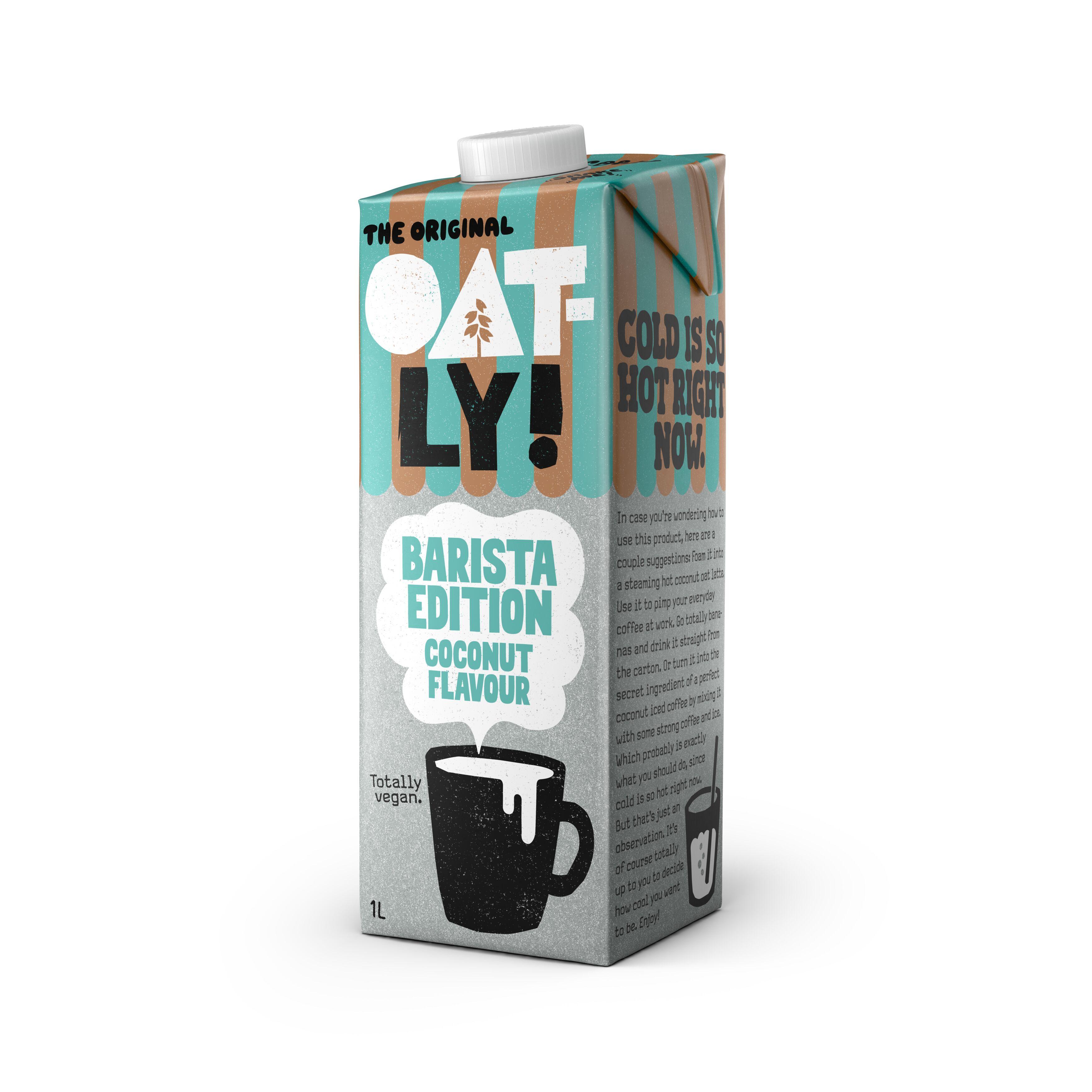OATLY Barista Boisson végétale à l'avoine saveur coco 1l